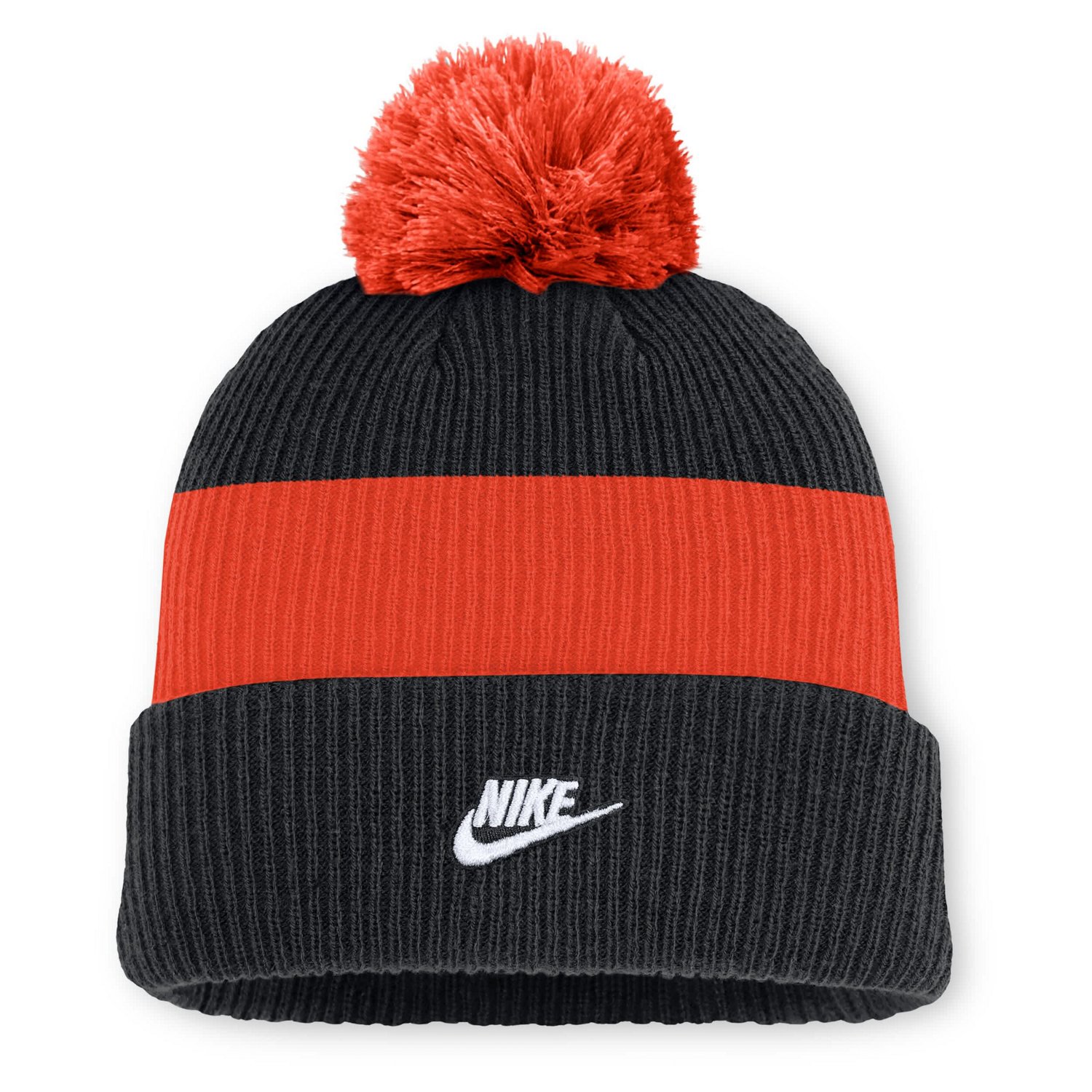 Nike Orange Baltimore Orioles Cooperstown Collection Peak Standard Cuffed Knit Hat with Pom - view number 2