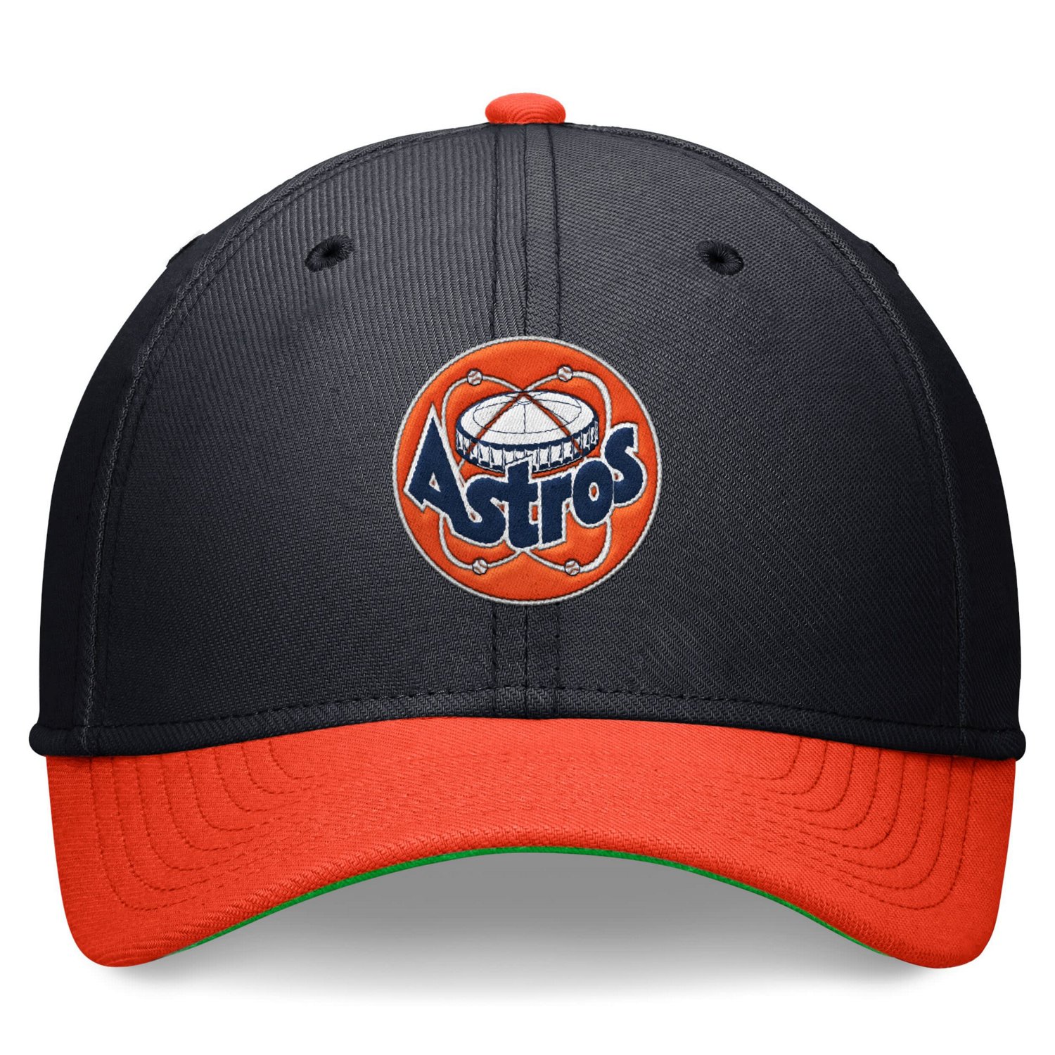Nike /Orange Houston Astros Cooperstown Collection Rewind Swooshflex Performance Hat - view number 2