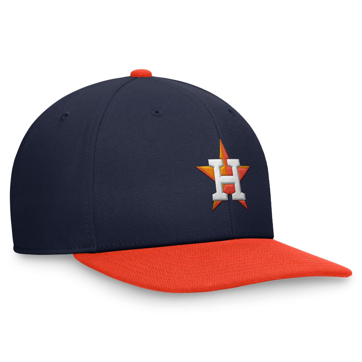 Nike Orange Houston Astros Two-Tone Snapback Hat - view number 3