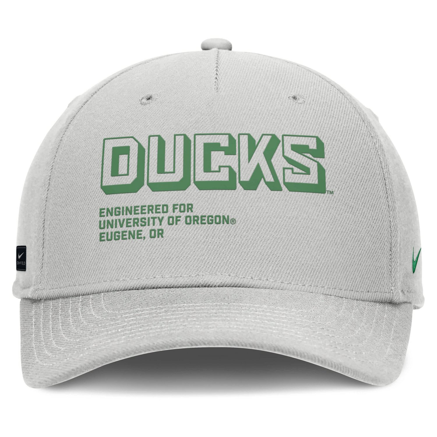 Nike Oregon Ducks 2025 Sideline Dust Pinched Rise Adjustable Hat - view number 2