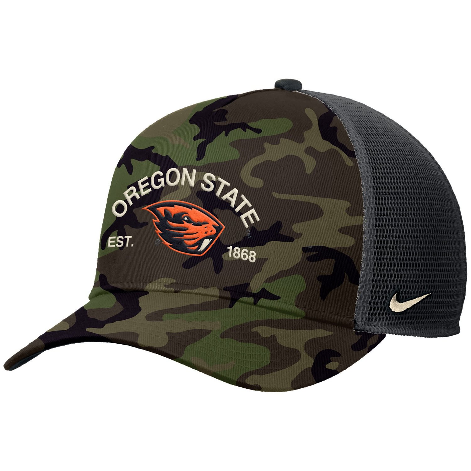 Nike Oregon State Beavers 2025 Military Appreciation Rise Adjustable Trucker Hat - view number 2