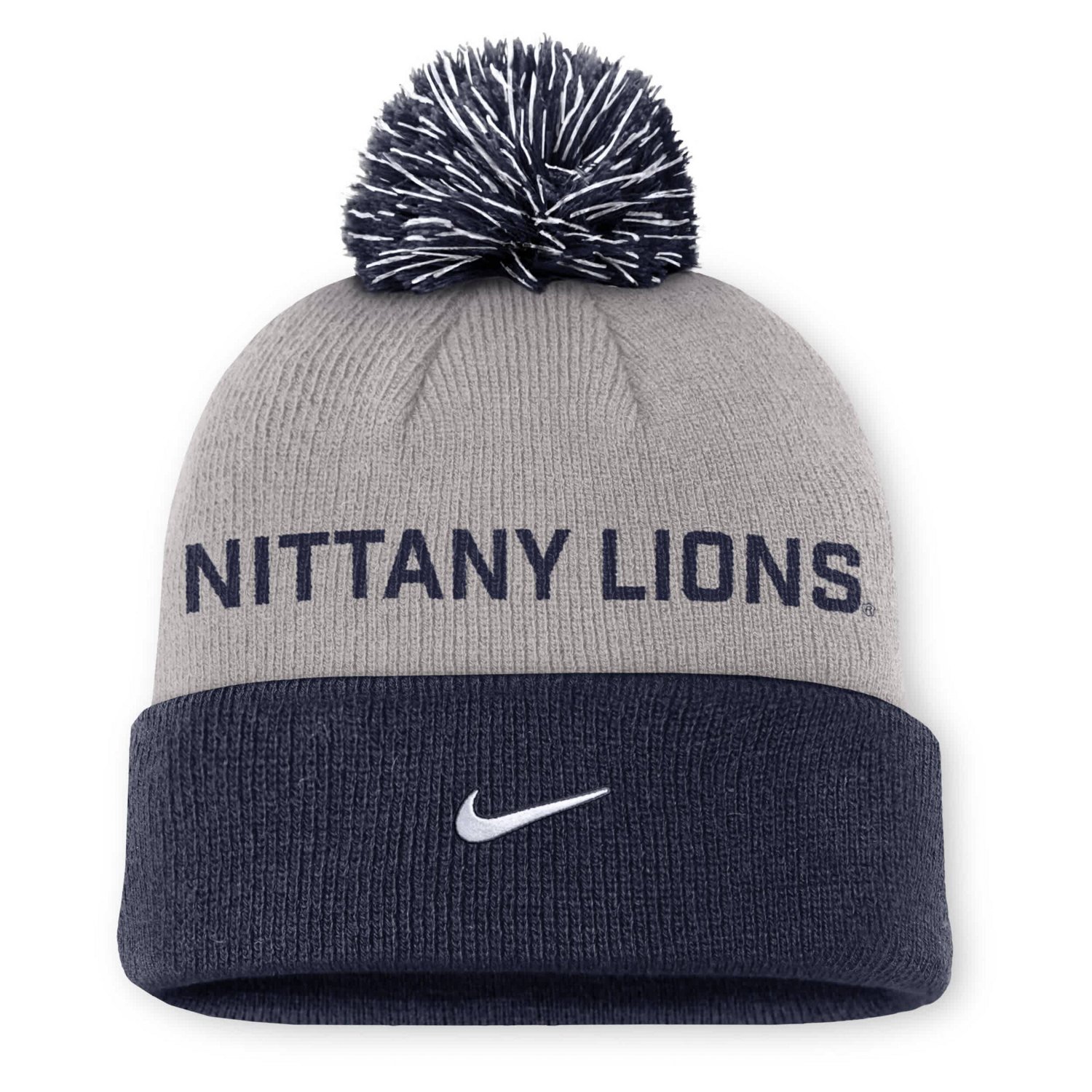 Nike Penn State Nittany Lions Primetime Peak Cuffed Knit Hat with Pom - view number 2