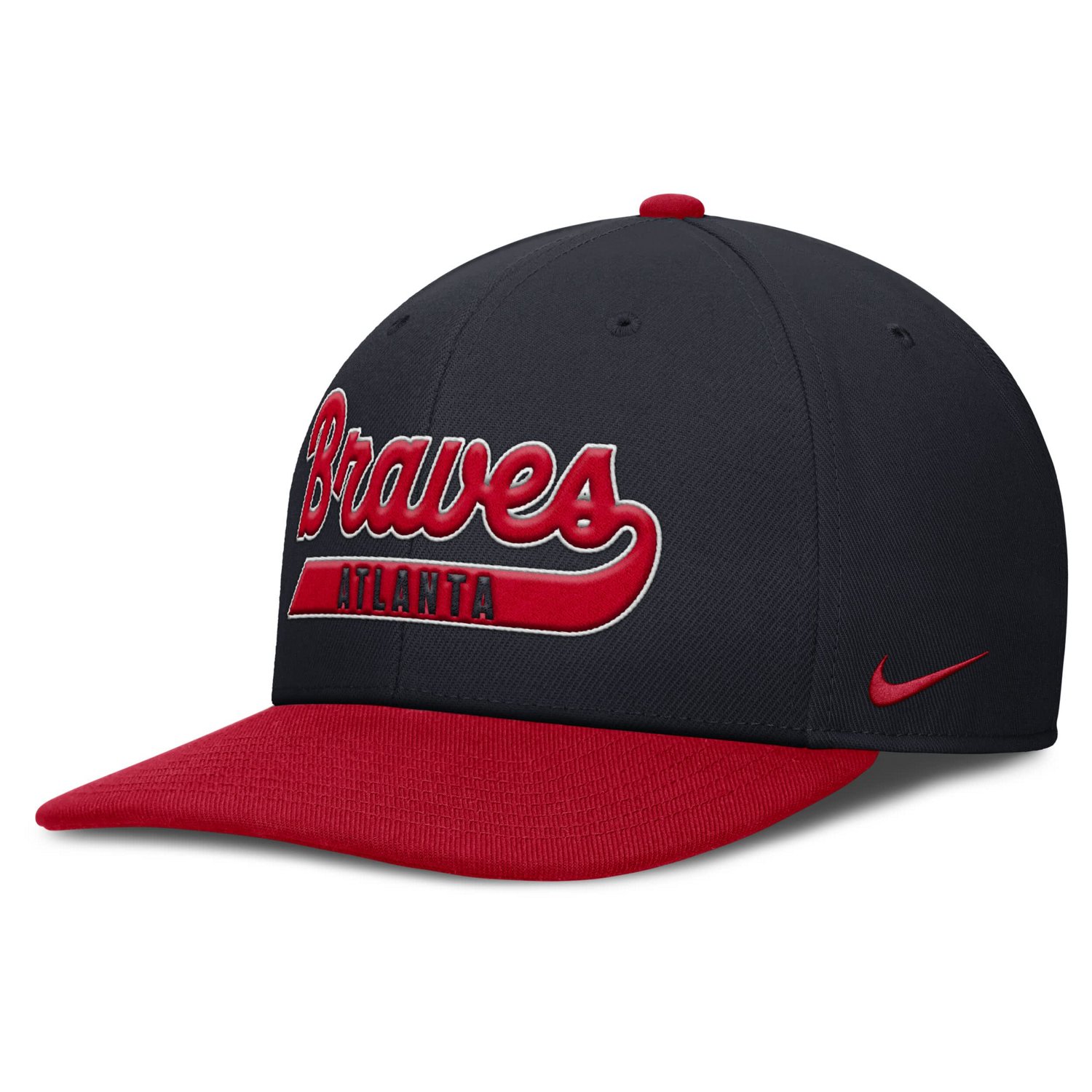 Nike Red Atlanta Braves Pro Performance Snapback Hat - view number 3