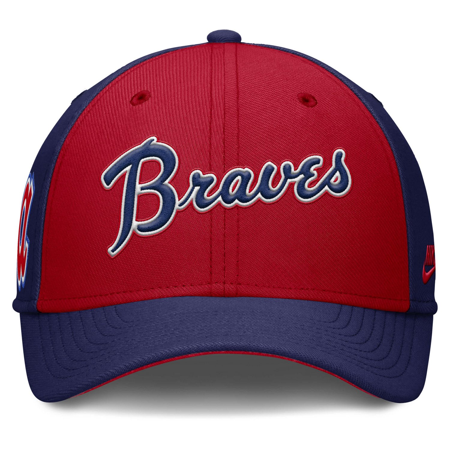 Nike Red Atlanta Braves Rise Swoosh Performance Flex Hat                                                                         - view number 2