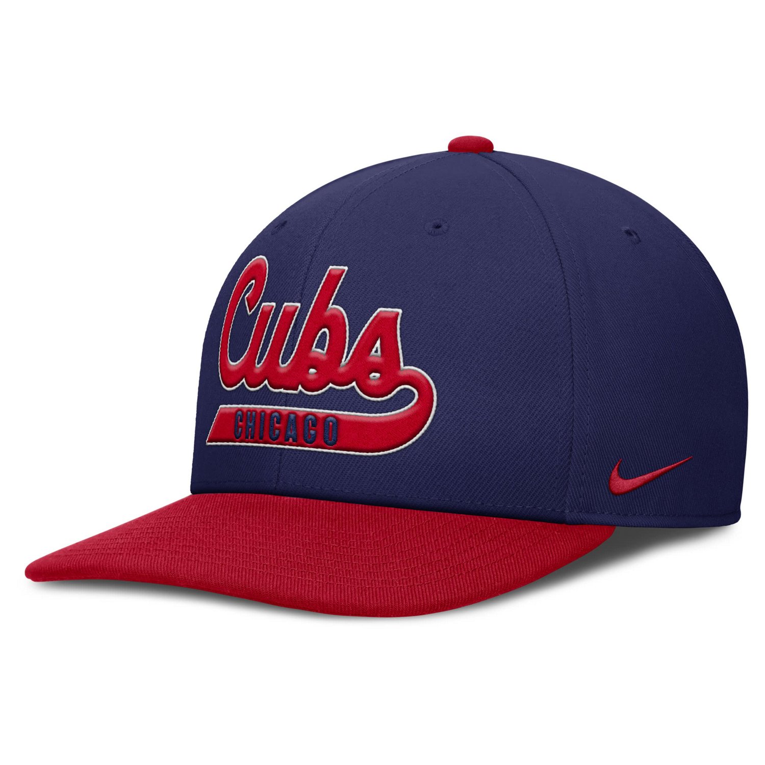Nike Red Chicago Cubs Pro Performance Snapback Hat - view number 3