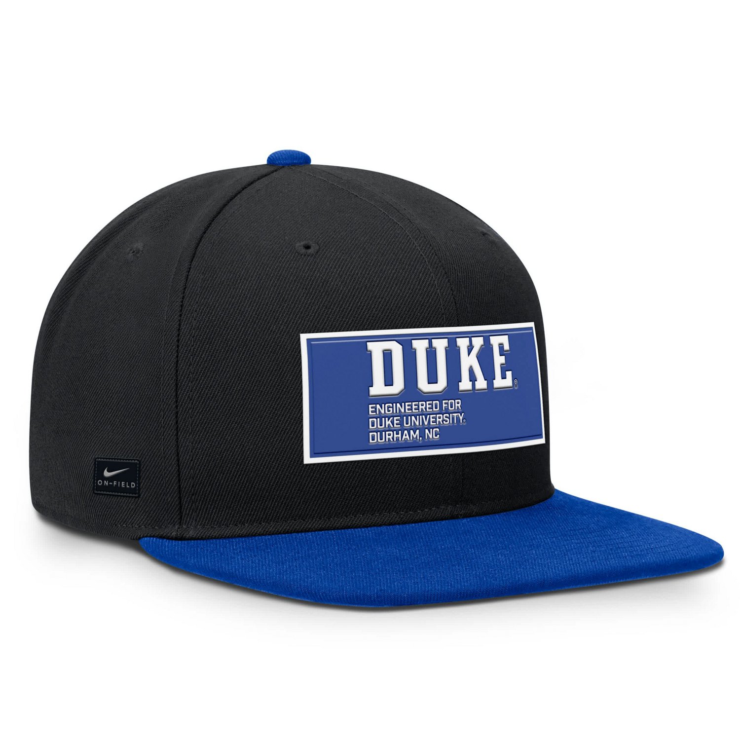 Nike Royal Duke Blue Devils 2025 On-Field Patch Pro Dri-FIT Snapback Hat - view number 3