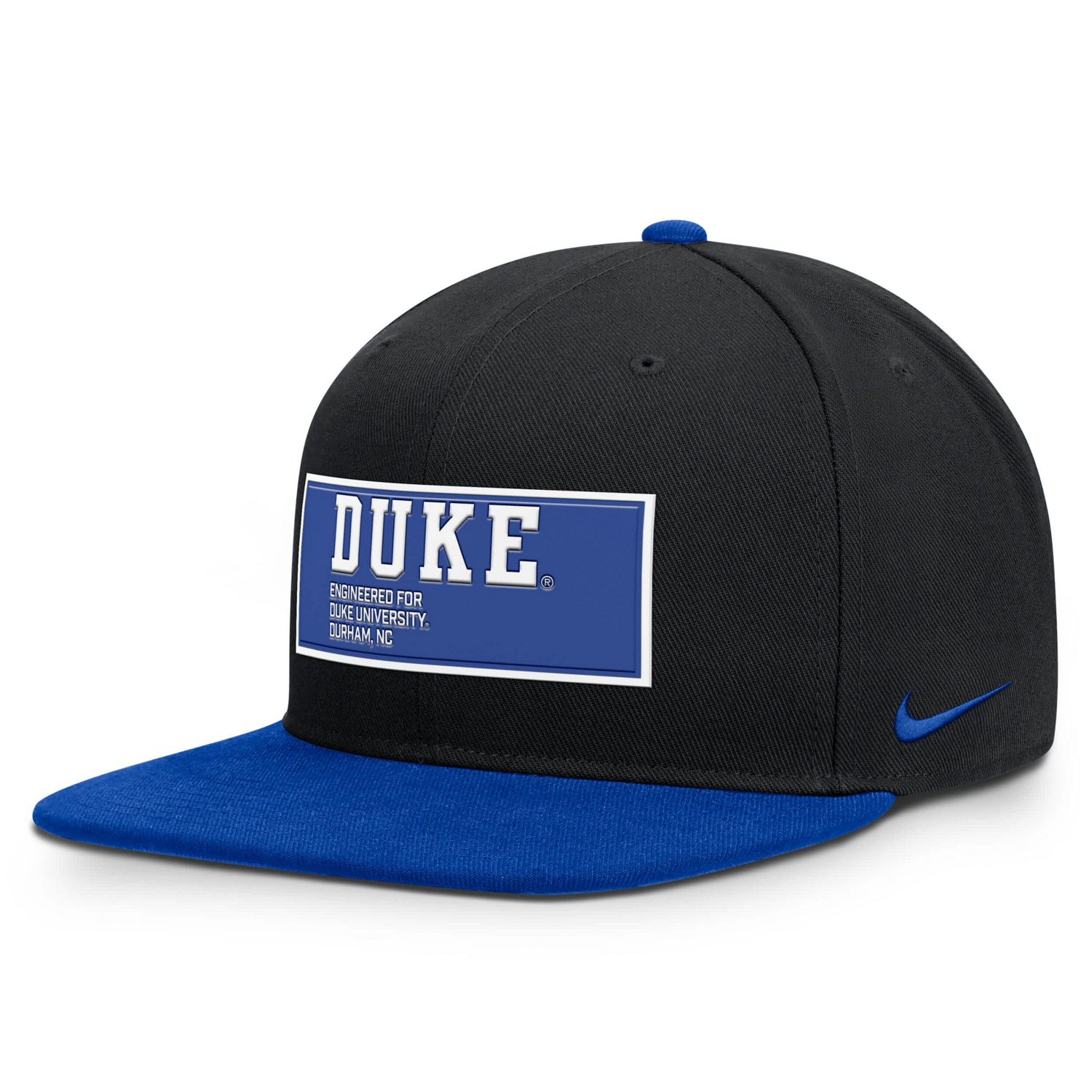 Nike Royal Duke Blue Devils 2025 On-Field Patch Pro Dri-FIT Snapback Hat - view number 1