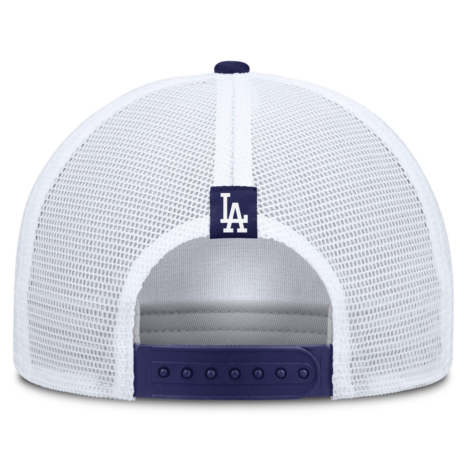 Nike Royal Los Angeles Dodgers Rise A-Frame Trucker Adjustable Hat - view number 4