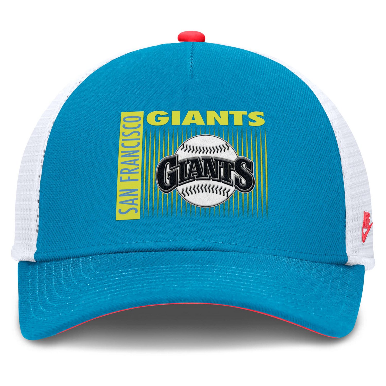 Nike San Francisco Giants Neon 90s Rise Structured Performance Adjustable Trucker Hat - view number 2