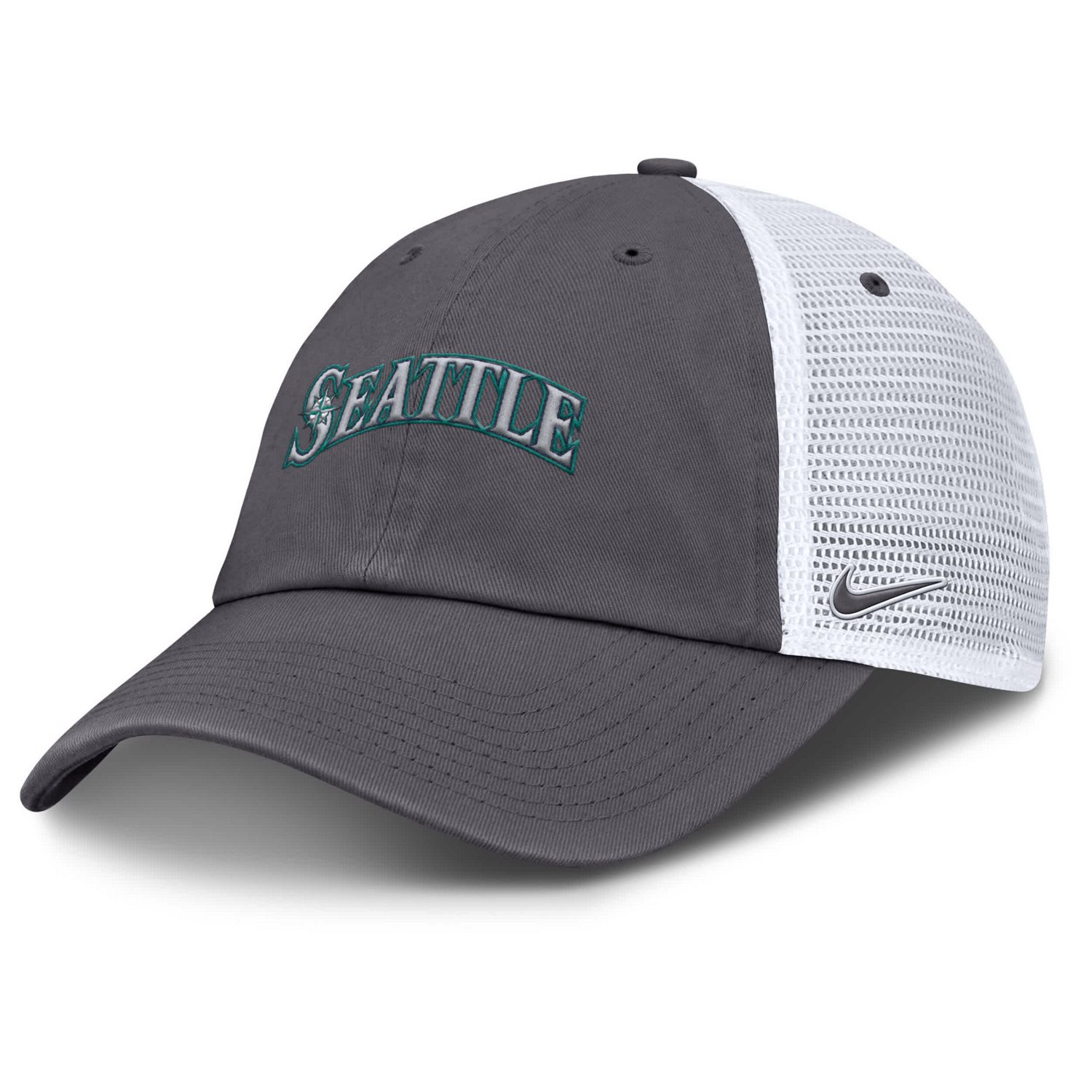 Nike Seattle Mariners Wordmark Club Adjustable Trucker Hat