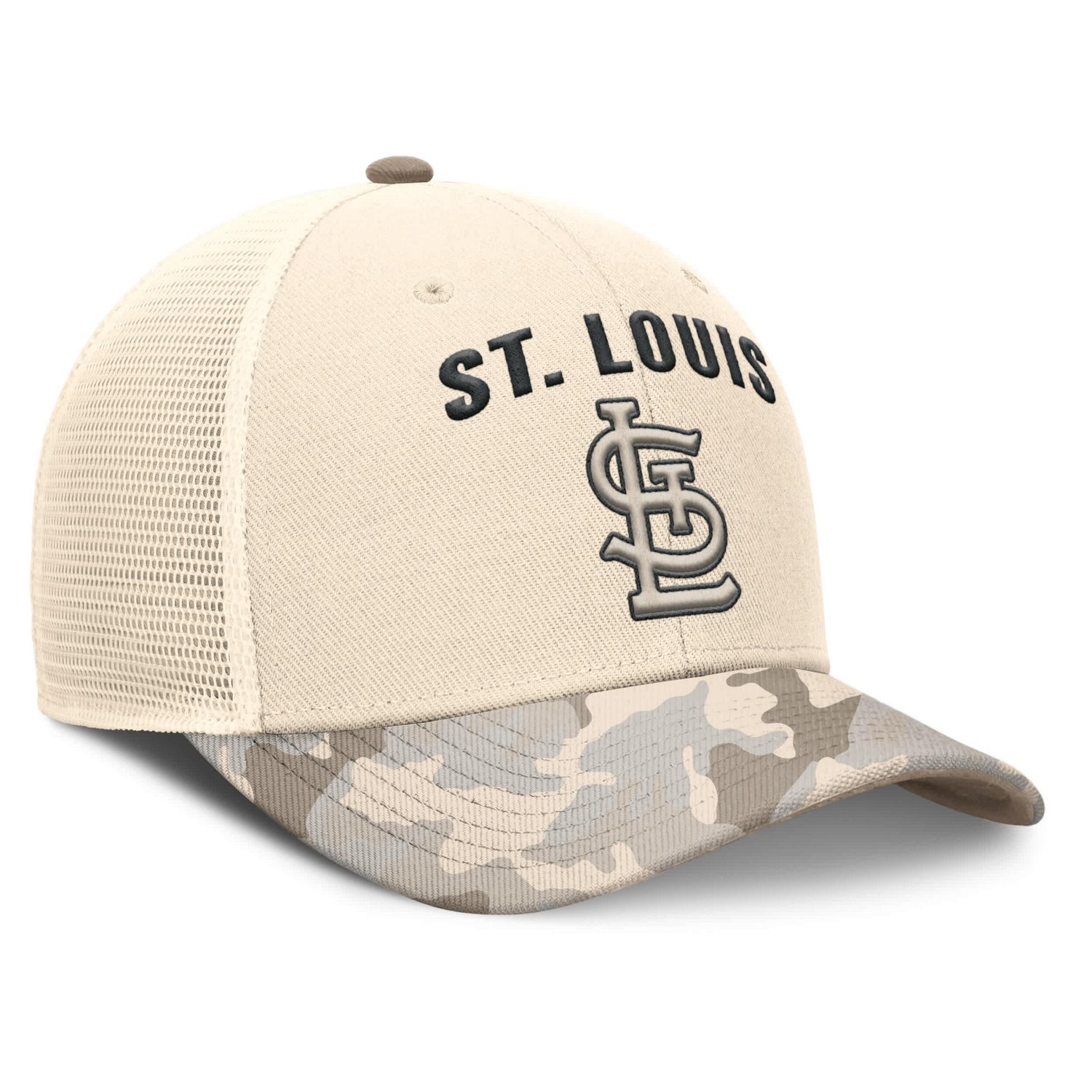 Nike St Louis Cardinals Camo Pack Rise Adjustable Trucker Hat