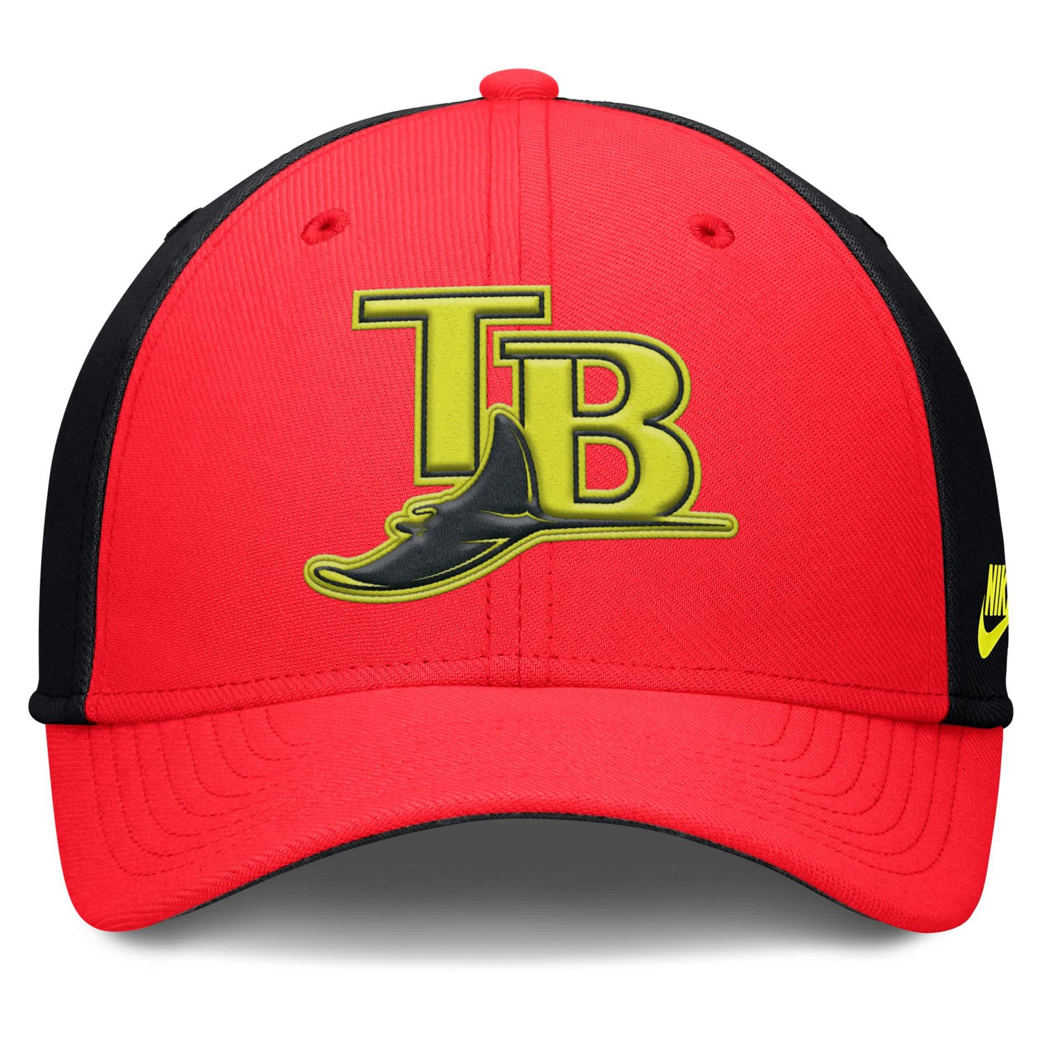 Nike Tampa Bay Rays Neon 90s Rise SwooshFlex Hat - view number 2