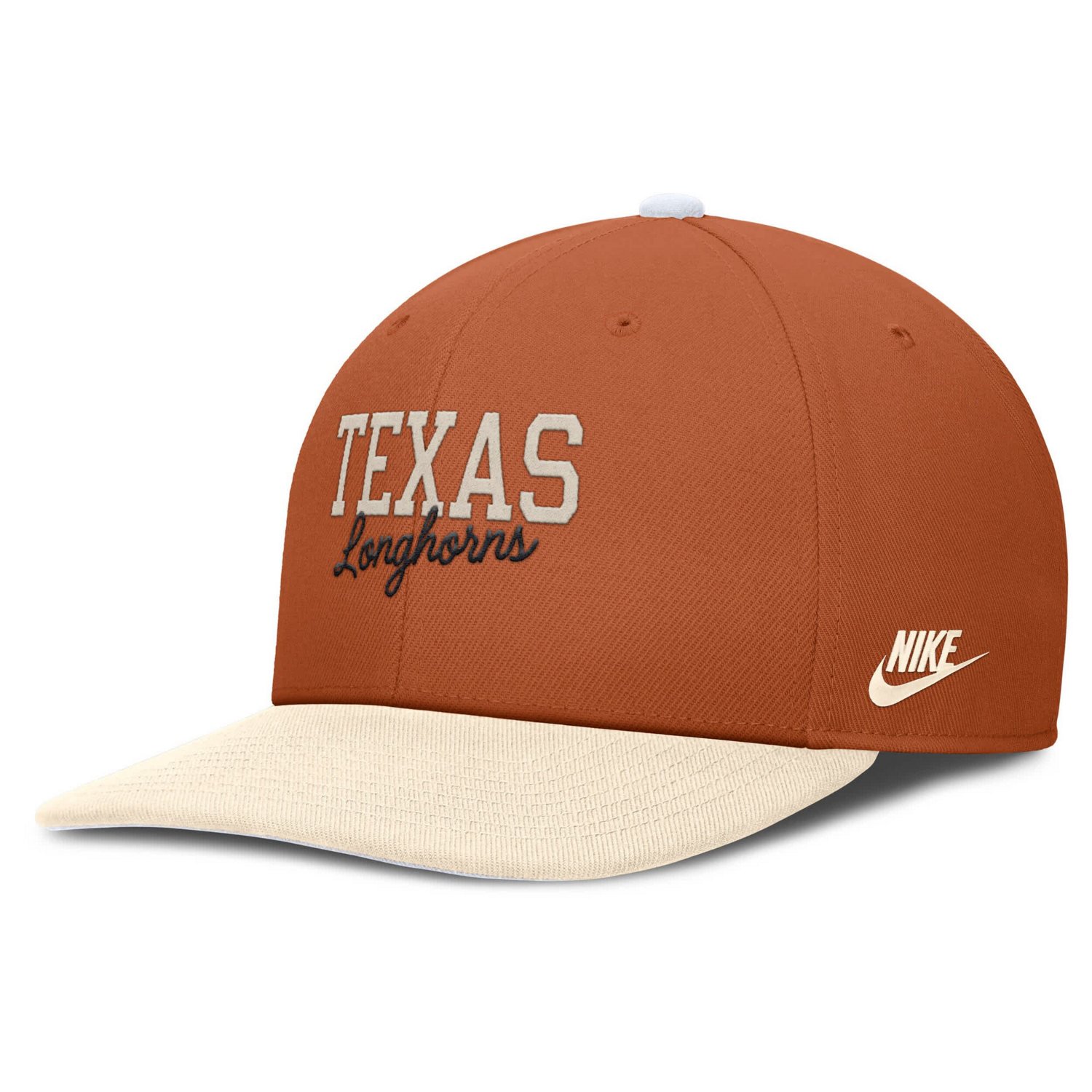 Nike Texas Cream Texas Longhorns Pro Legacy Script Snapback Hat - view number 3