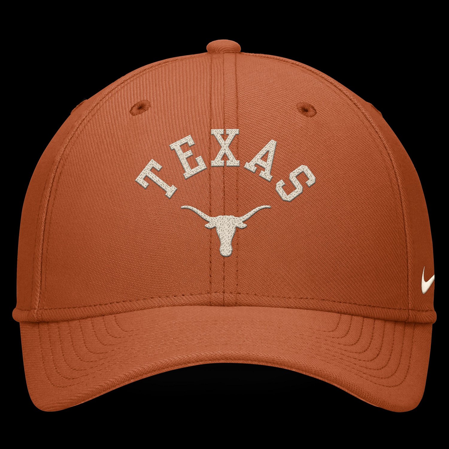 Nike Texas Longhorns Campus Prep Chained  Arched Swooshflex Flex Hat