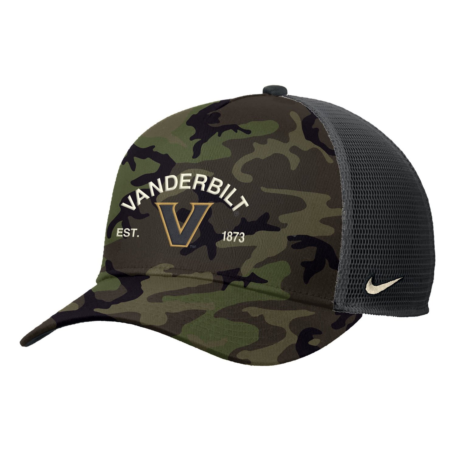 Nike Vanderbilt Commodores 2025 Military Appreciation Rise Adjustable Trucker Hat - view number 2