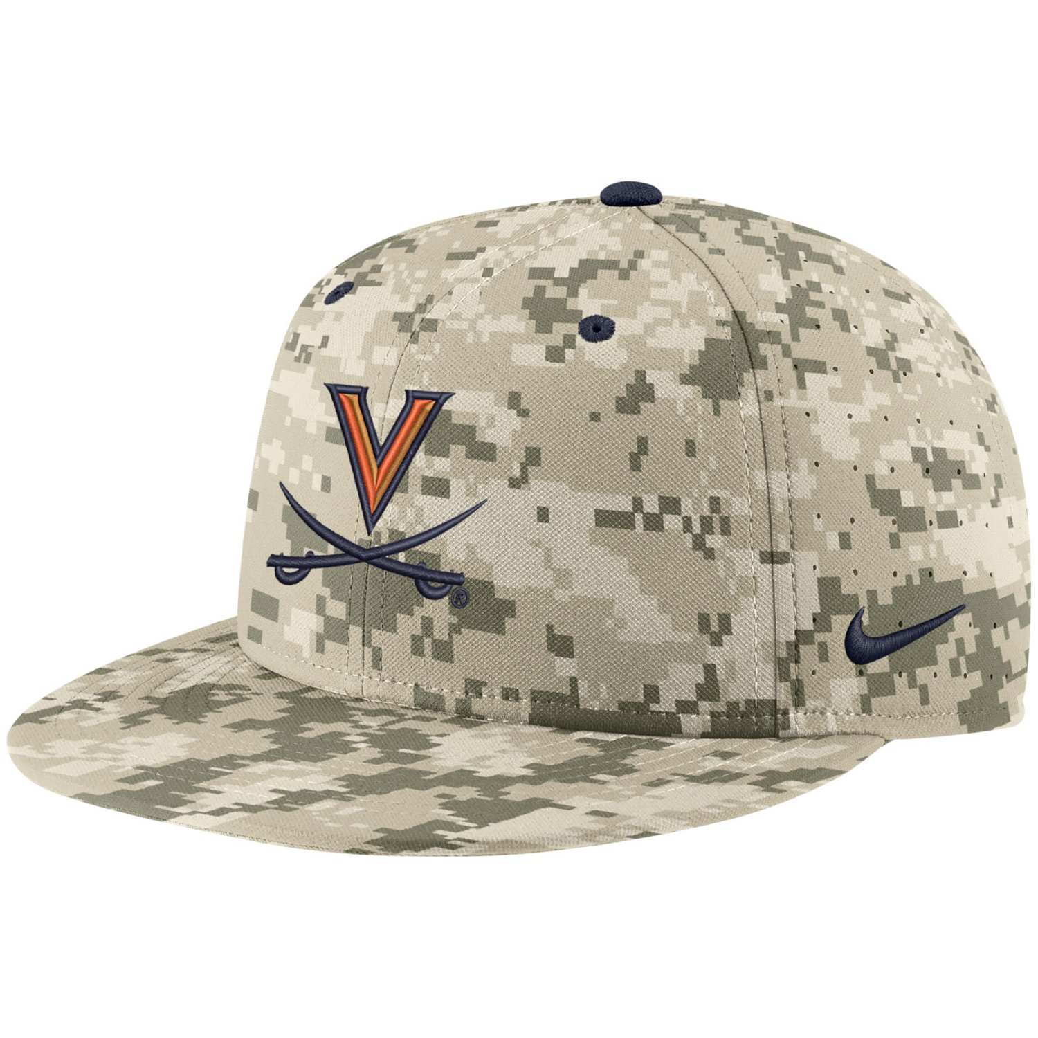 Nike Virginia Cavaliers Aero True Baseball Performance Fitted Hat