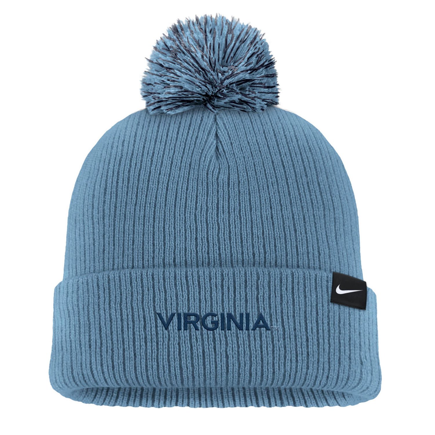 Nike Virginia Cavaliers Tonal Peak Cuffed Knit Hat with Pom - view number 2