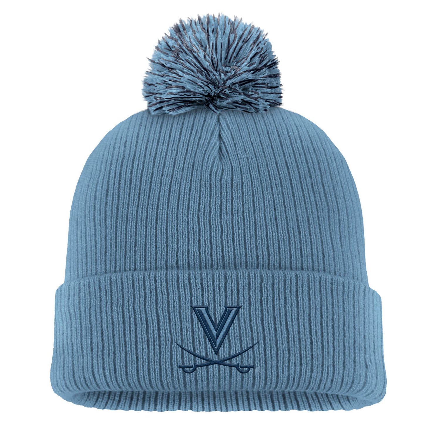 Nike Virginia Cavaliers Tonal Peak Cuffed Knit Hat with Pom
