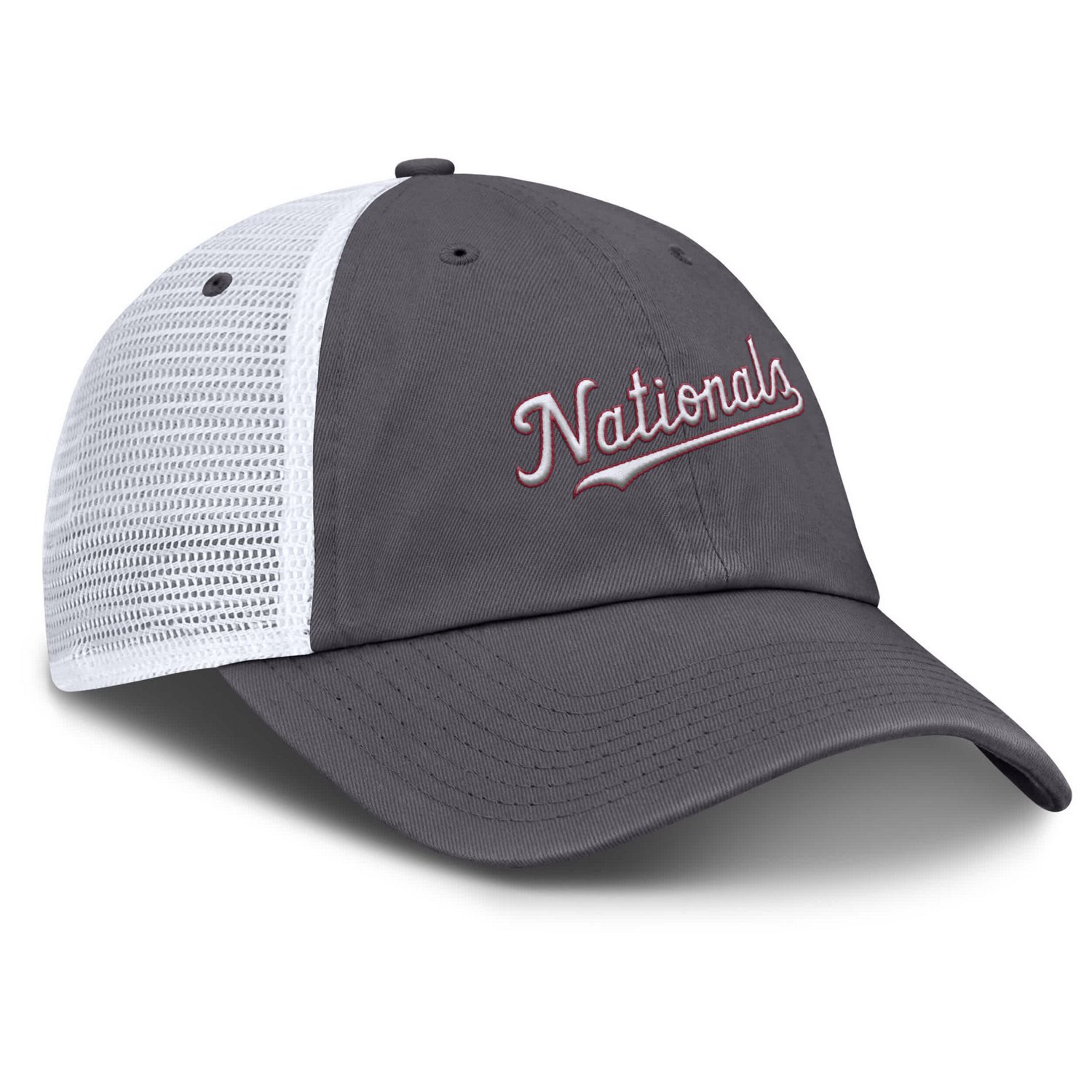 Nike Washington Nationals Wordmark Club Adjustable Trucker Hat - view number 3
