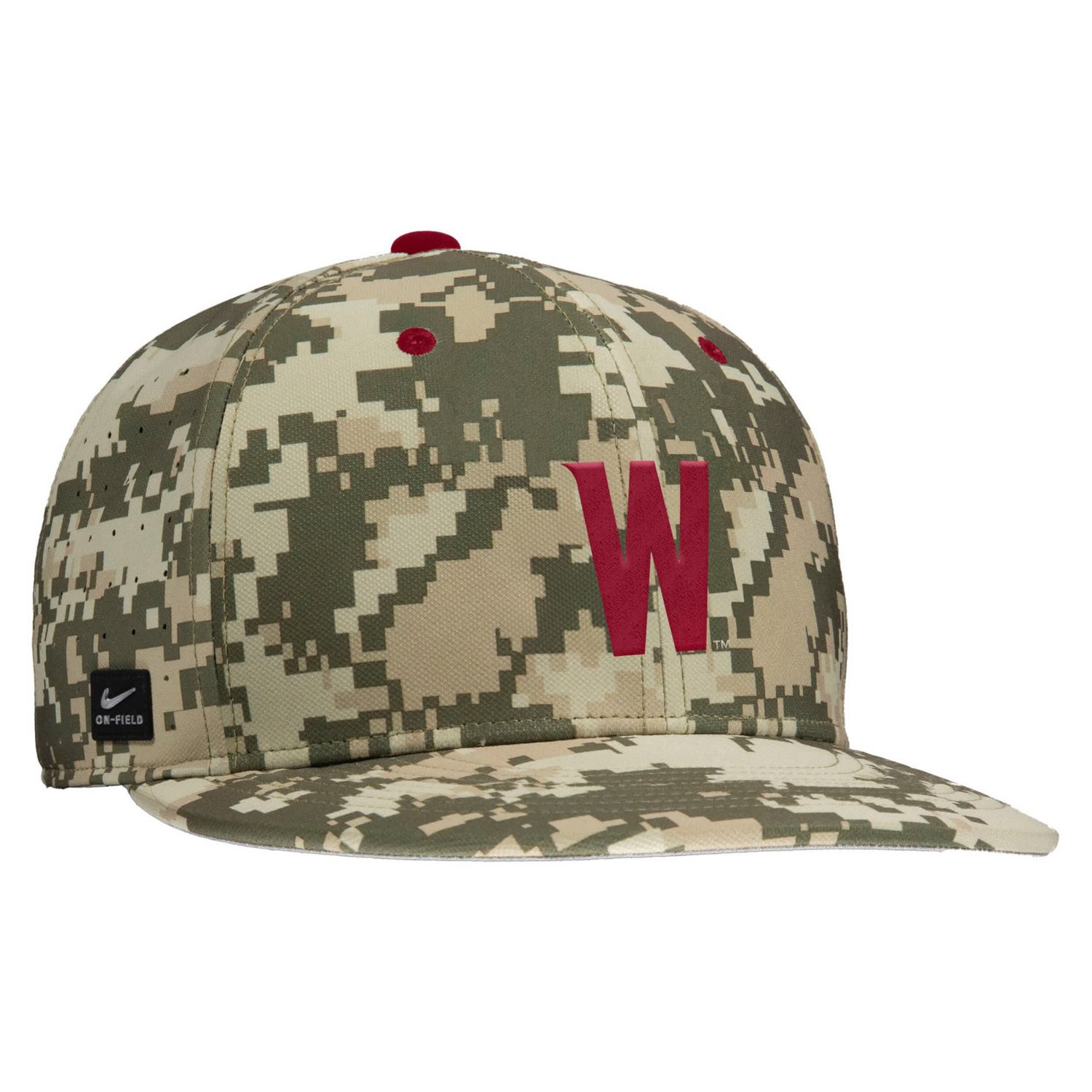 Nike Washington State Cougars On-Field Baseball Performance Fitted Hat - view number 2