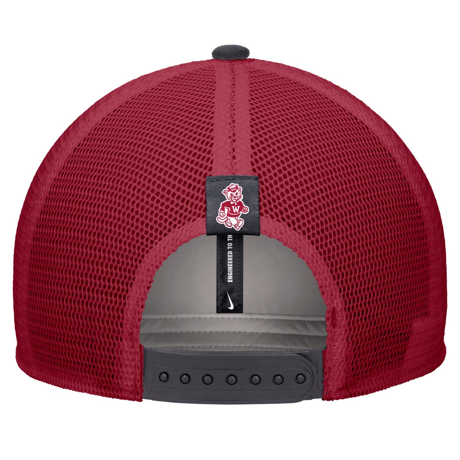 Nike Washington State Cougars Vintage Arch Rise Performance Trucker Adjustable Hat - view number 2