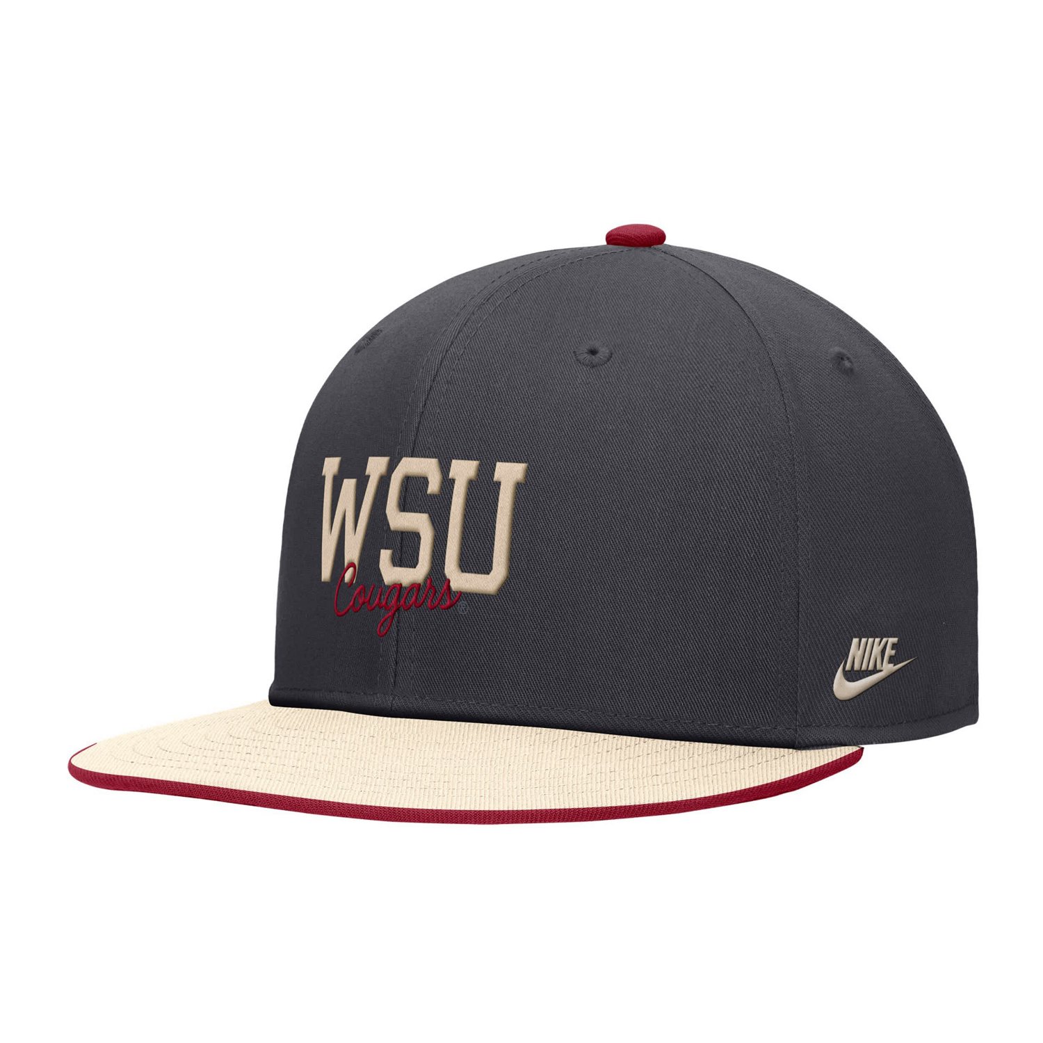 Nike Washington State Cougars Vintage Script Pro Dri-FIT Snapback Hat - view number 2