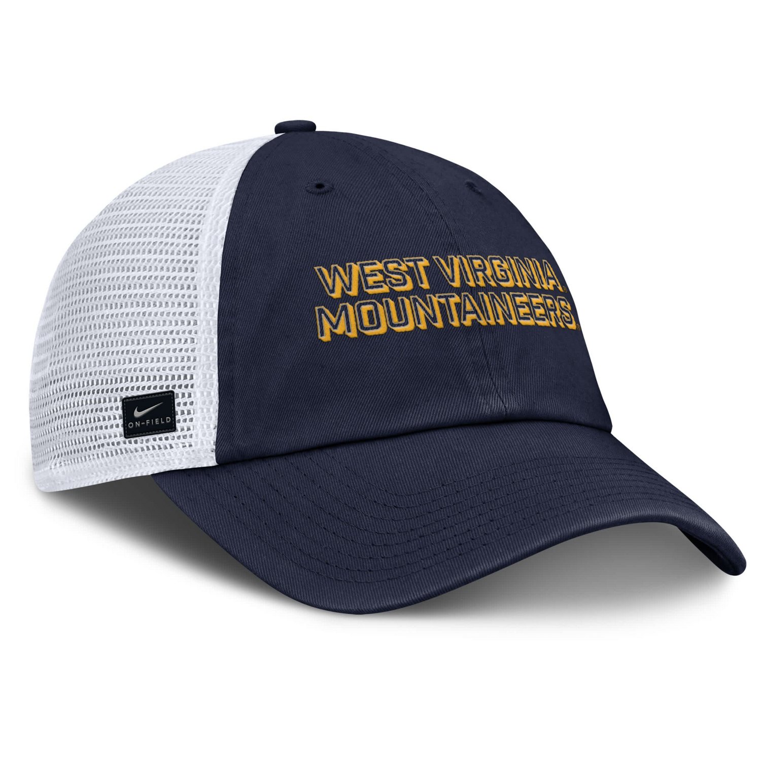 Nike West Virginia Mountaineers 2025 Gameday On-Field Club Adjustable Trucker Hat - view number 3