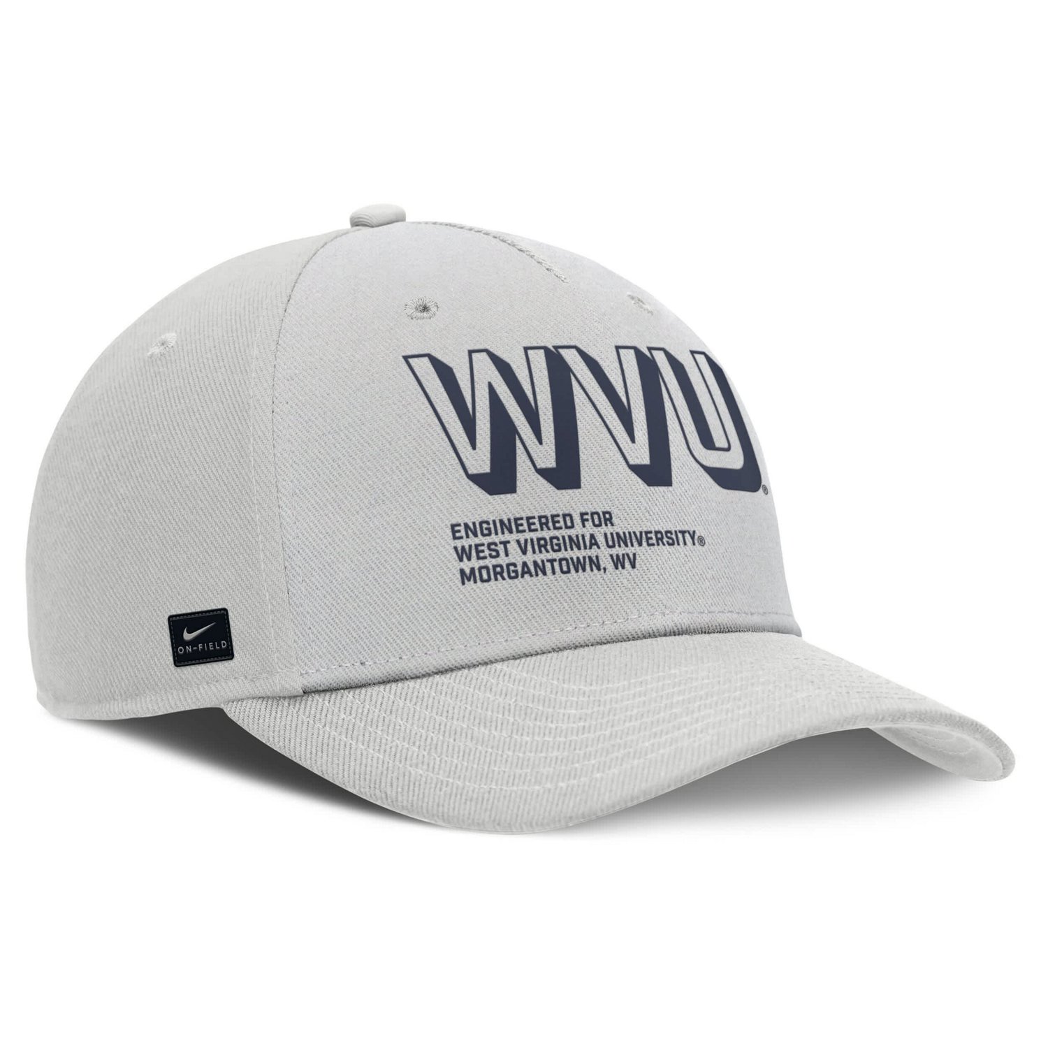 Nike West Virginia Mountaineers 2025 Sideline Dust Pinched Rise Adjustable Hat - view number 3