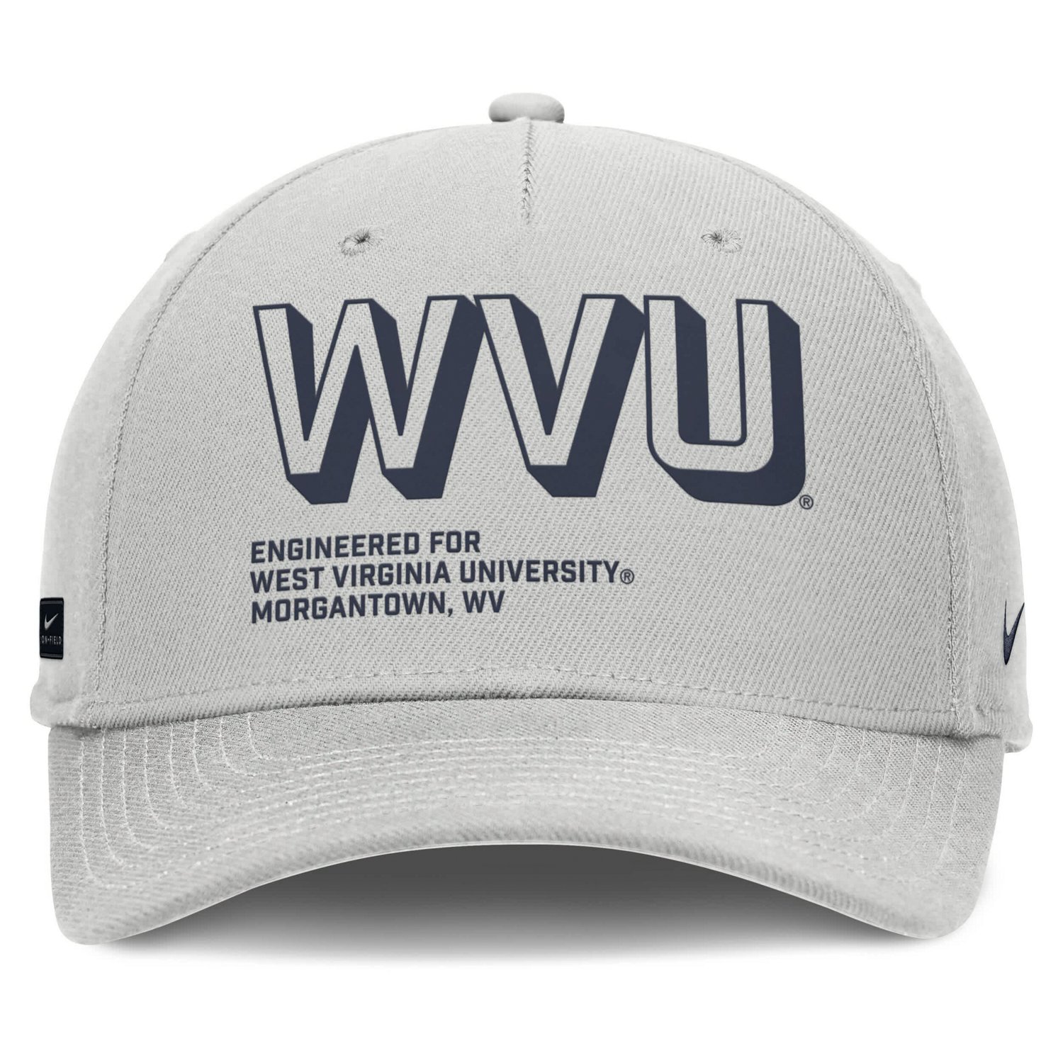Nike West Virginia Mountaineers 2025 Sideline Dust Pinched Rise Adjustable Hat - view number 2