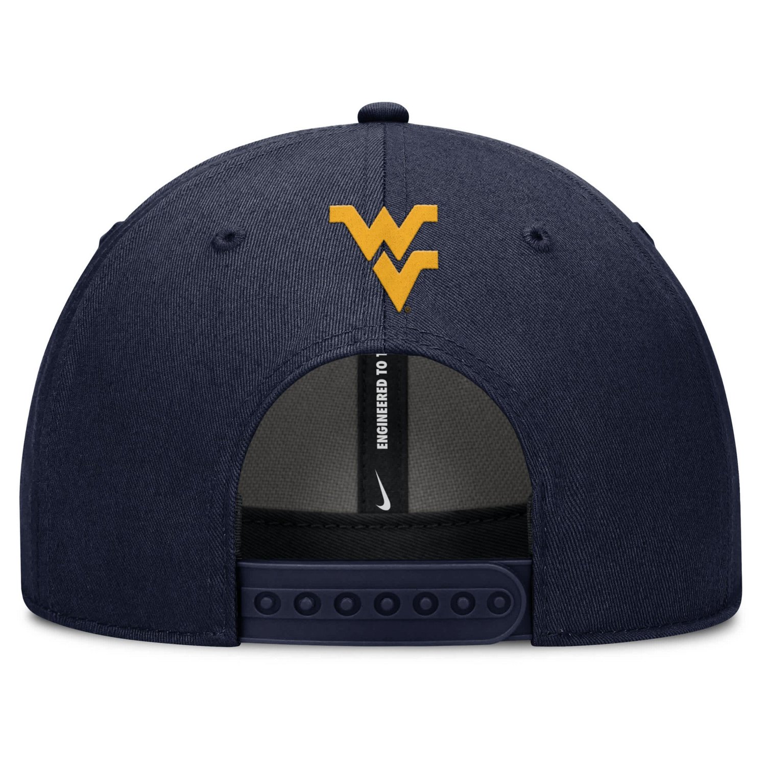 Nike West Virginia Mountaineers Slanted Primetime Rise Performance Adjustable Hat