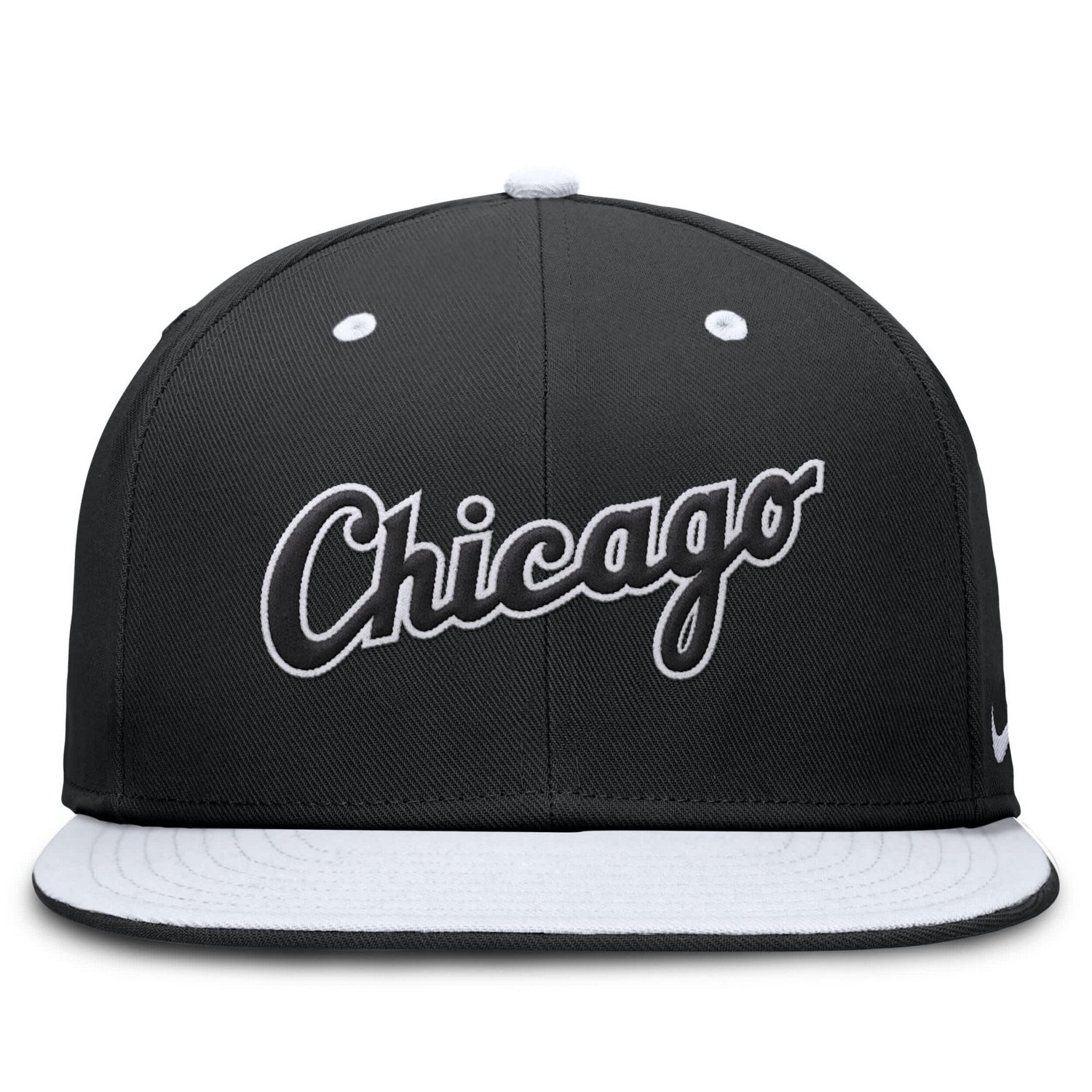 Nike White Chicago White Sox True Primetime Two-Tone Performance Fitted Hat
