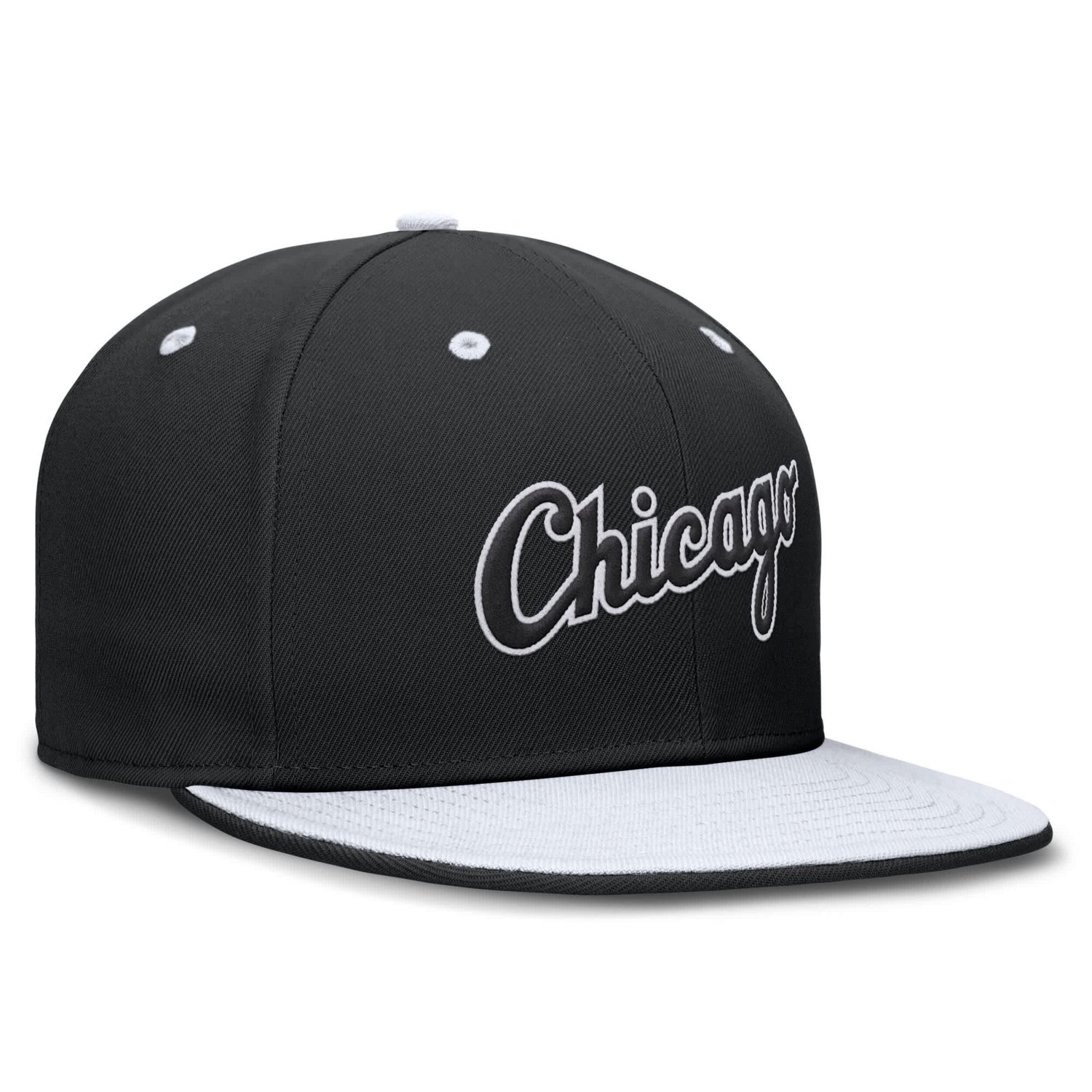 Nike White Chicago White Sox True Primetime Two-Tone Performance Fitted Hat
