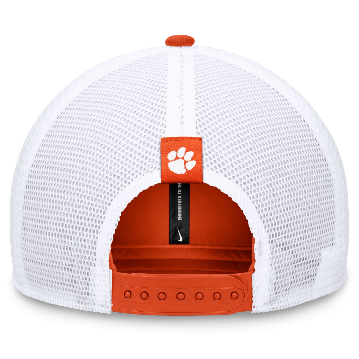Nike White Clemson Tigers 2024 Sideline Trucker Adjustable Hat