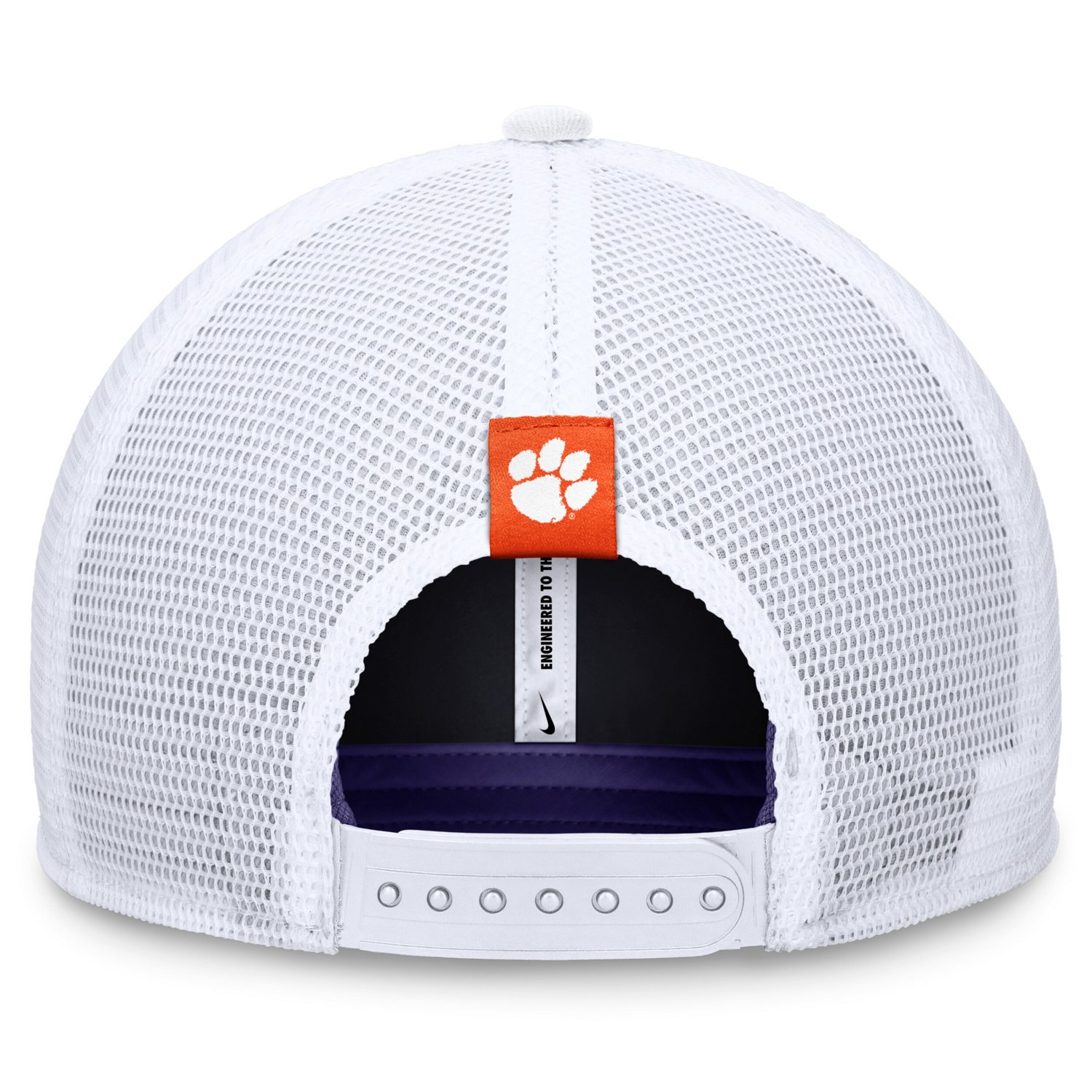 Nike White Clemson Tigers Local Rise Trucker Adjustable Hat - view number 4