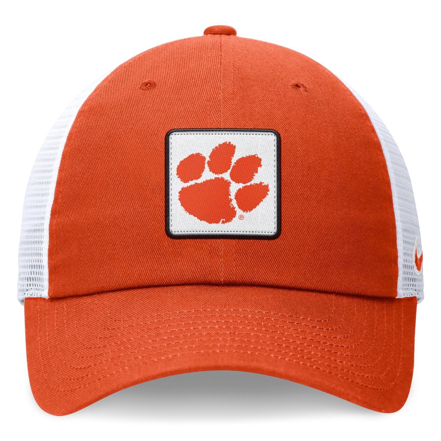 Nike /White Clemson Tigers Primetime Club Trucker Adjustable Hat                                                                 - view number 2