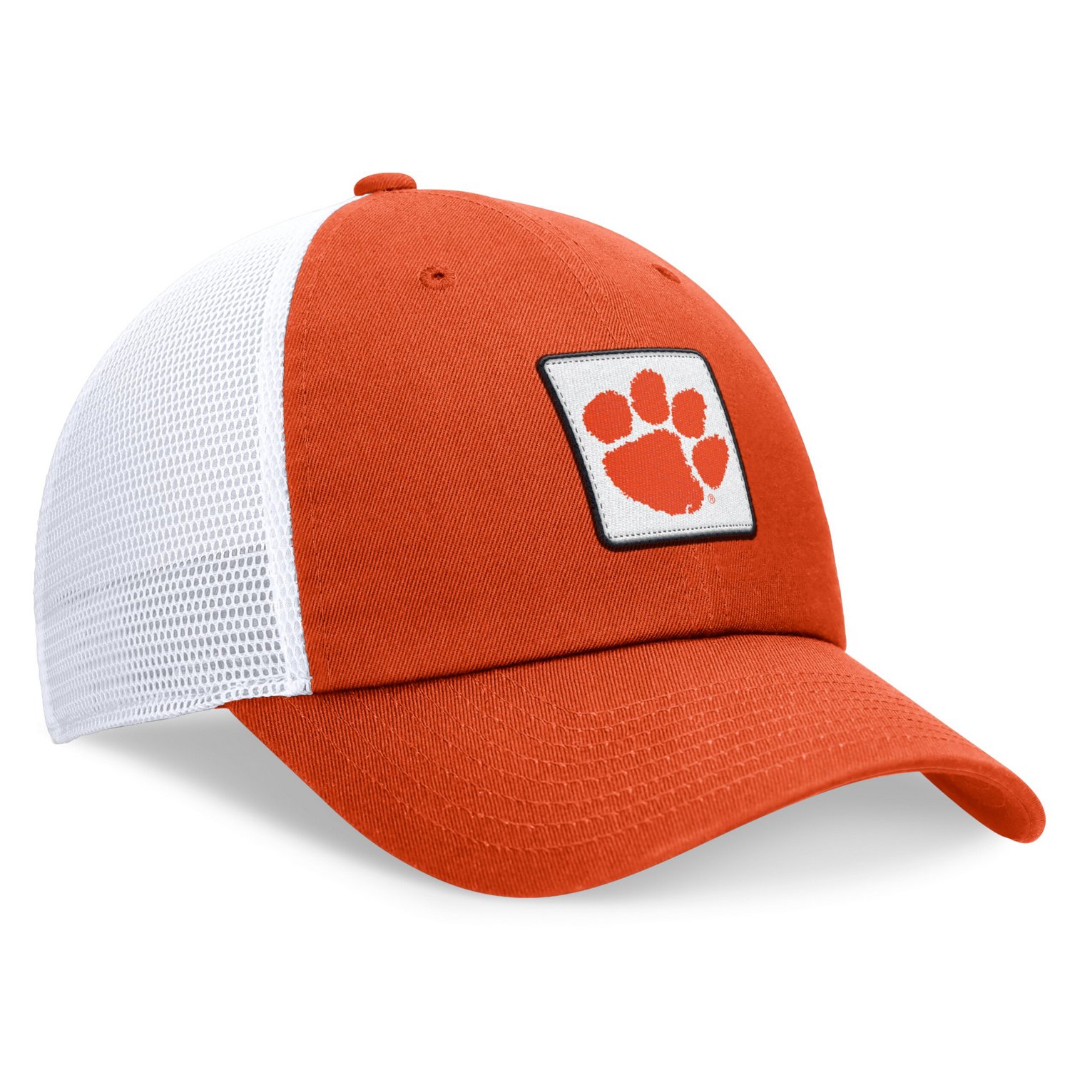Nike /White Clemson Tigers Primetime Club Trucker Adjustable Hat                                                                 - view number 3