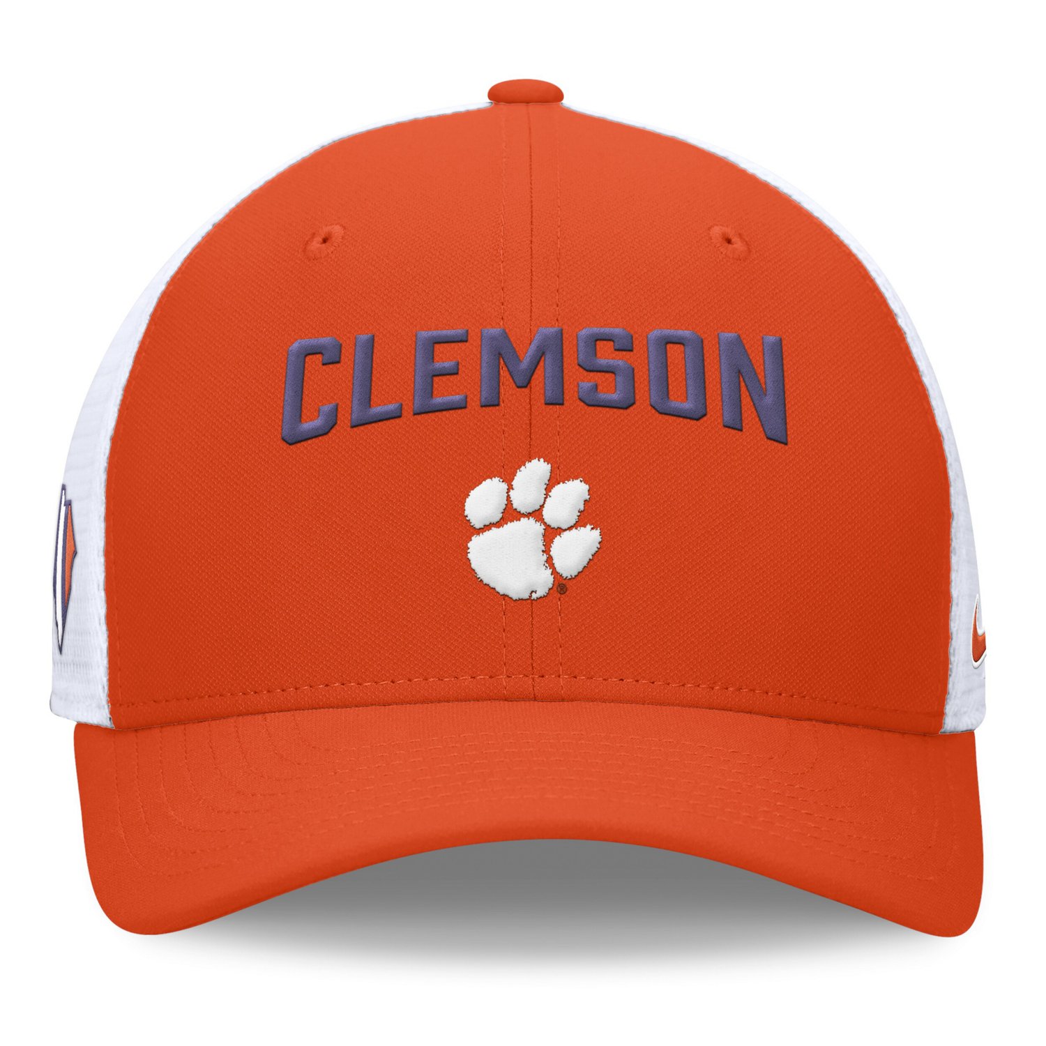 Nike /White Clemson Tigers Primetime Rise City Trucker Adjustable Hat - view number 2