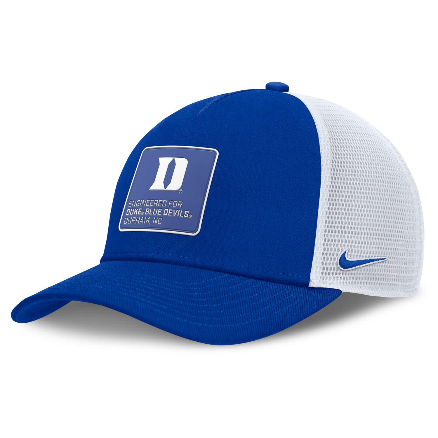 Nike White Duke Blue Devils 2025 On-Field Rise Engineered Trucker Adjustable Hat - view number 1