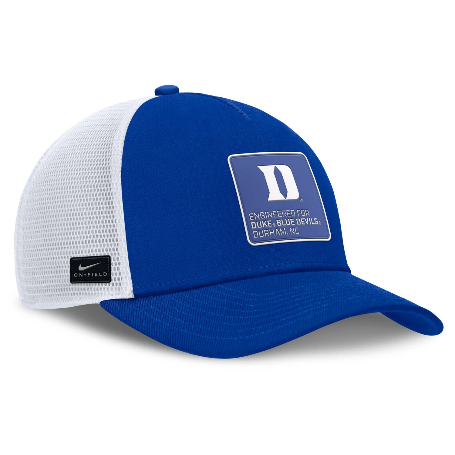 Nike White Duke Blue Devils 2025 On-Field Rise Engineered Trucker Adjustable Hat - view number 3