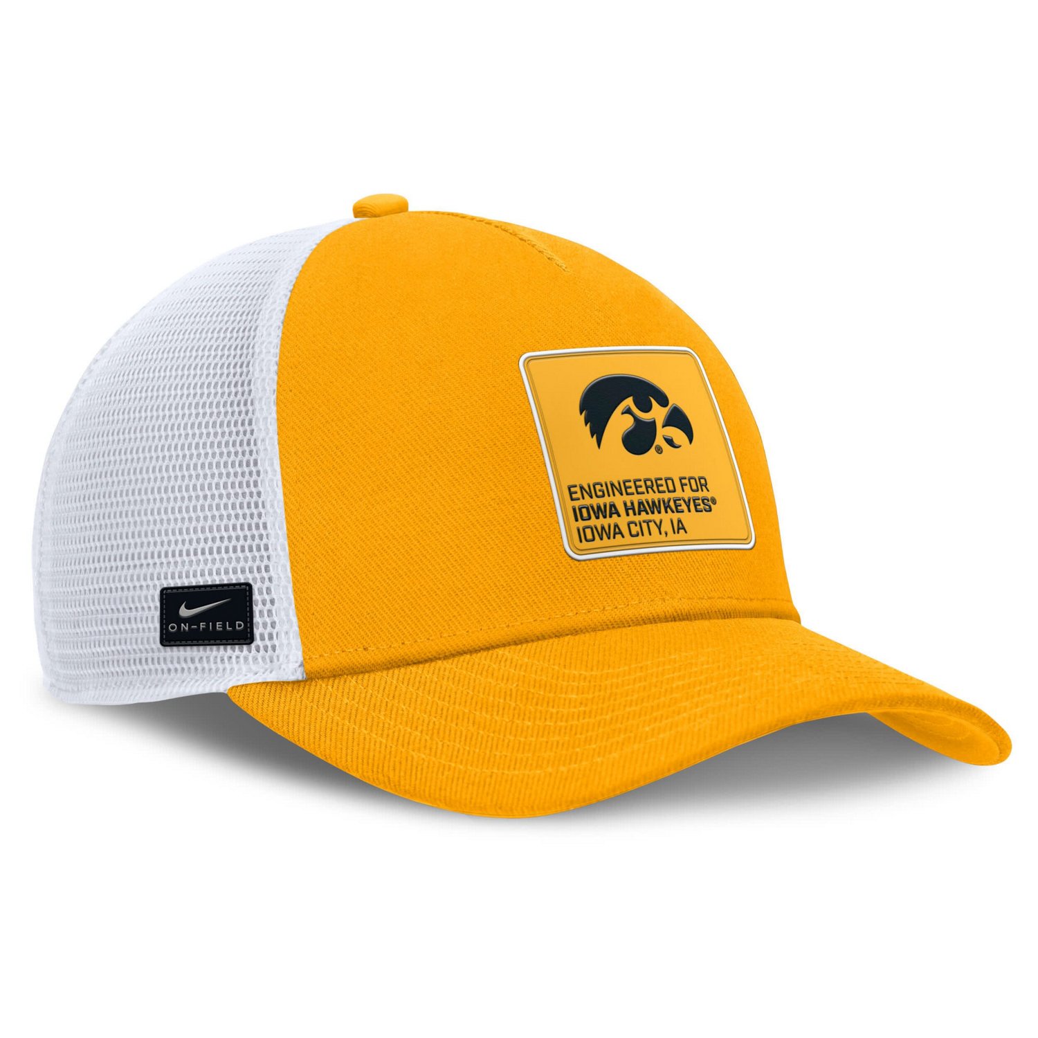 Nike White Iowa Hawkeyes 2025 On-Field Rise Engineered Trucker Adjustable Hat - view number 3