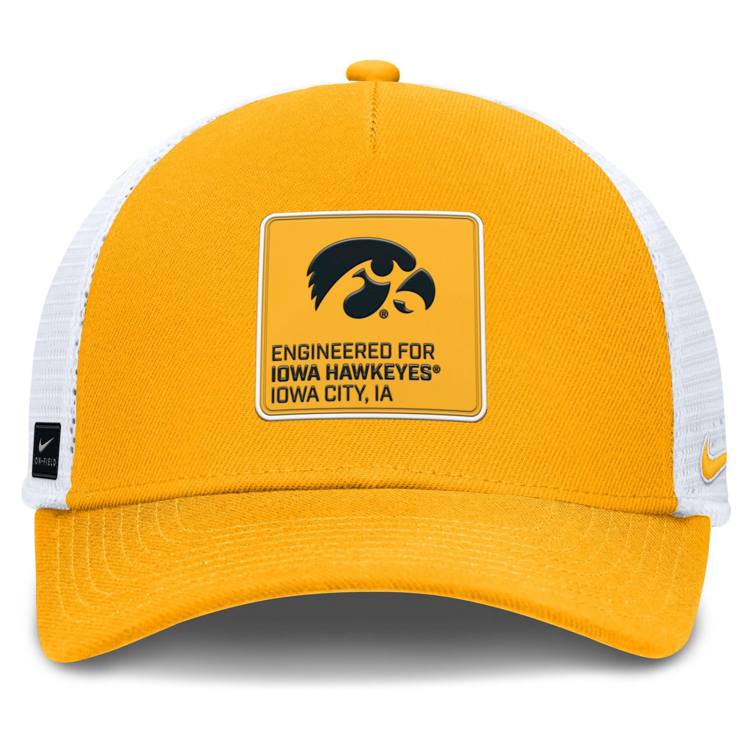 Nike White Iowa Hawkeyes 2025 On-Field Rise Engineered Trucker Adjustable Hat - view number 2