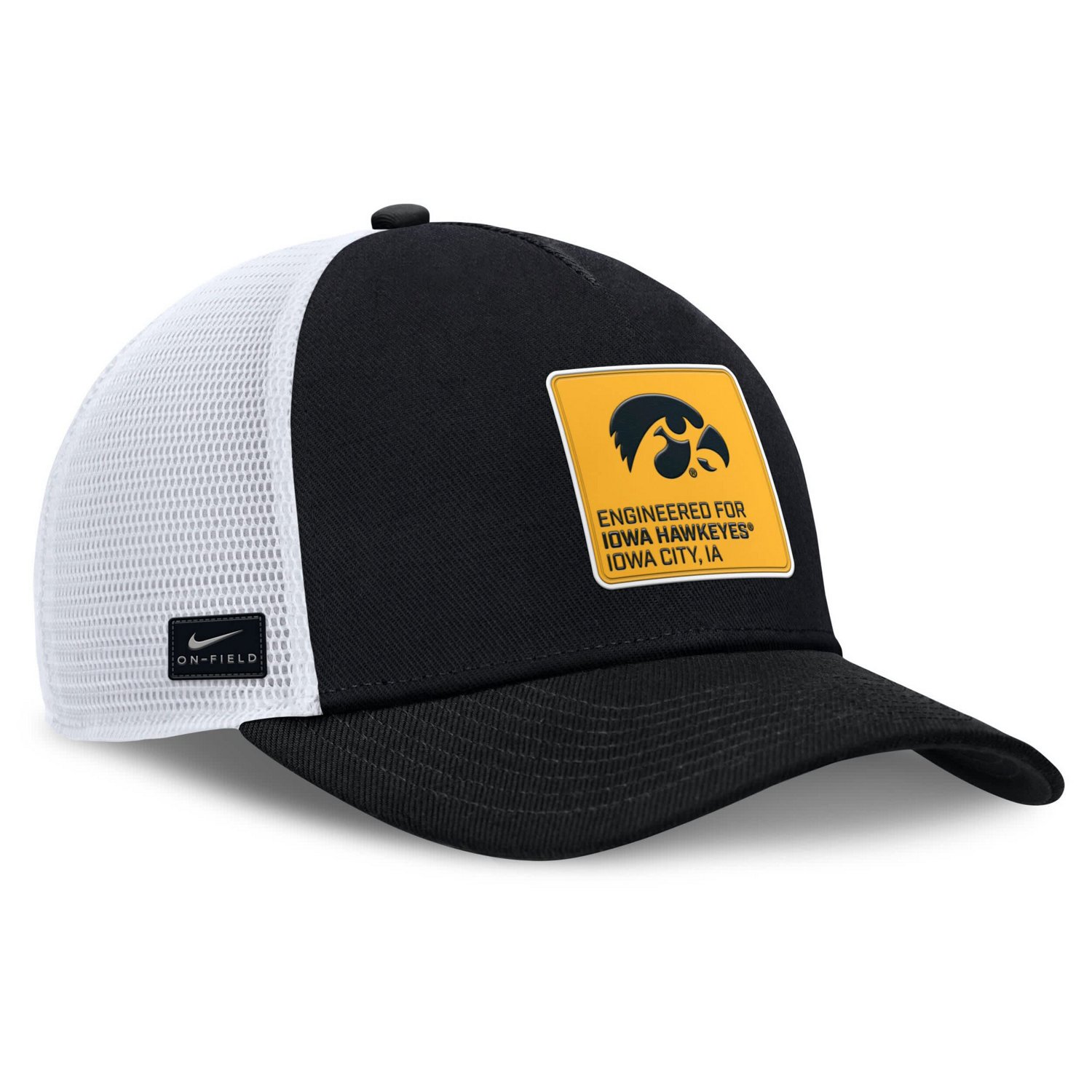 Nike White Iowa Hawkeyes 2025 On-Field Rise Engineered Trucker Adjustable Hat - view number 3