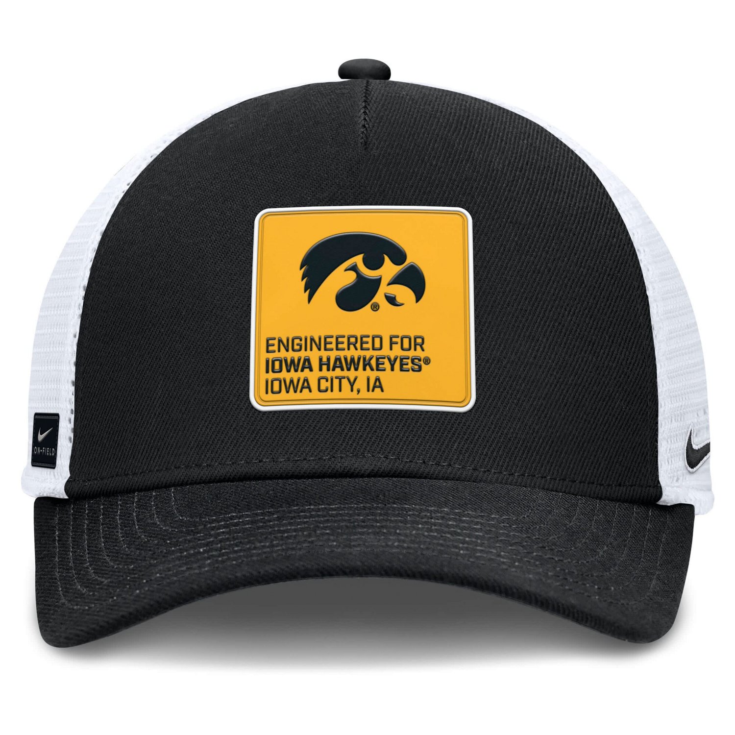 Nike White Iowa Hawkeyes 2025 On-Field Rise Engineered Trucker Adjustable Hat - view number 2