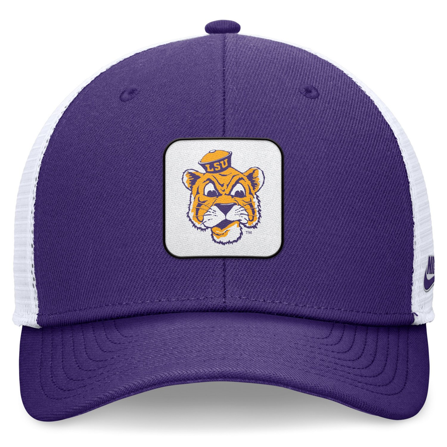 Nike White LSU Tigers Legacy Rise Mascot Trucker Adjustable Hat - view number 2