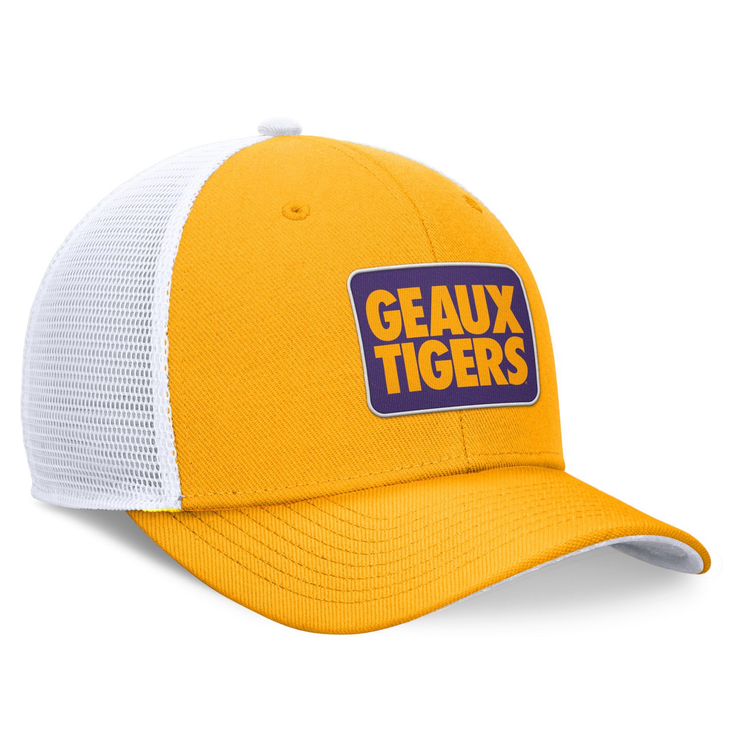 Nike White LSU Tigers Local Rise Trucker Adjustable Hat - view number 3