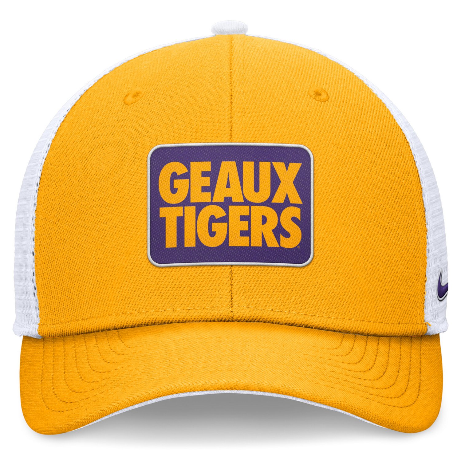 Nike White LSU Tigers Local Rise Trucker Adjustable Hat - view number 2