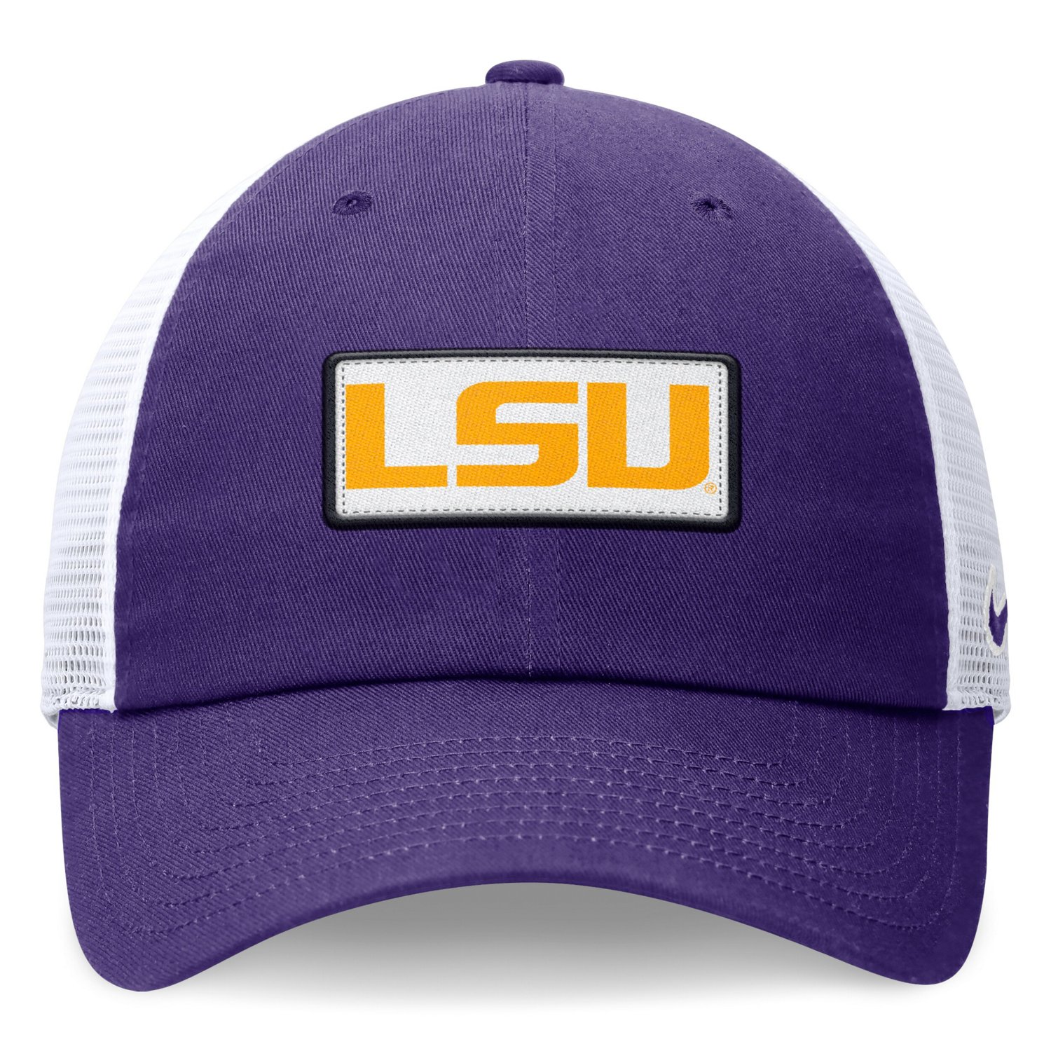 Nike /White LSU Tigers Primetime Club Trucker Adjustable Hat - view number 2