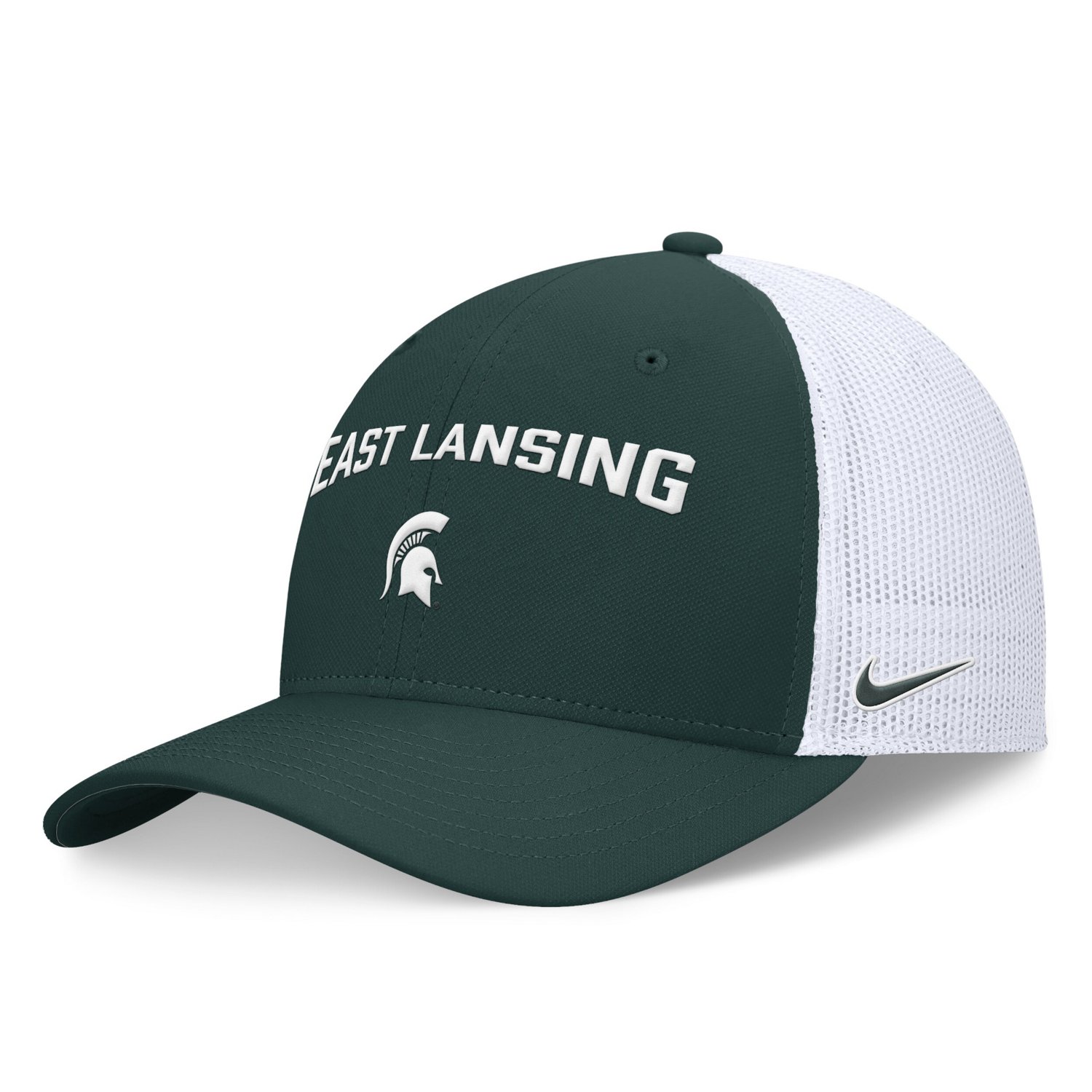 Nike White Michigan State Spartans Primetime Rise City Trucker Adjustable Hat