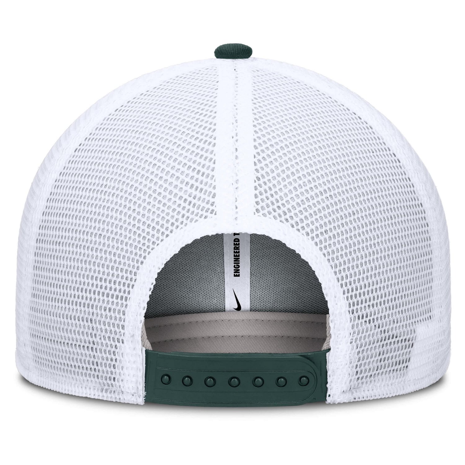 Nike White Michigan State Spartans Rise Primetime Performance Trucker Adjustable Hat - view number 4