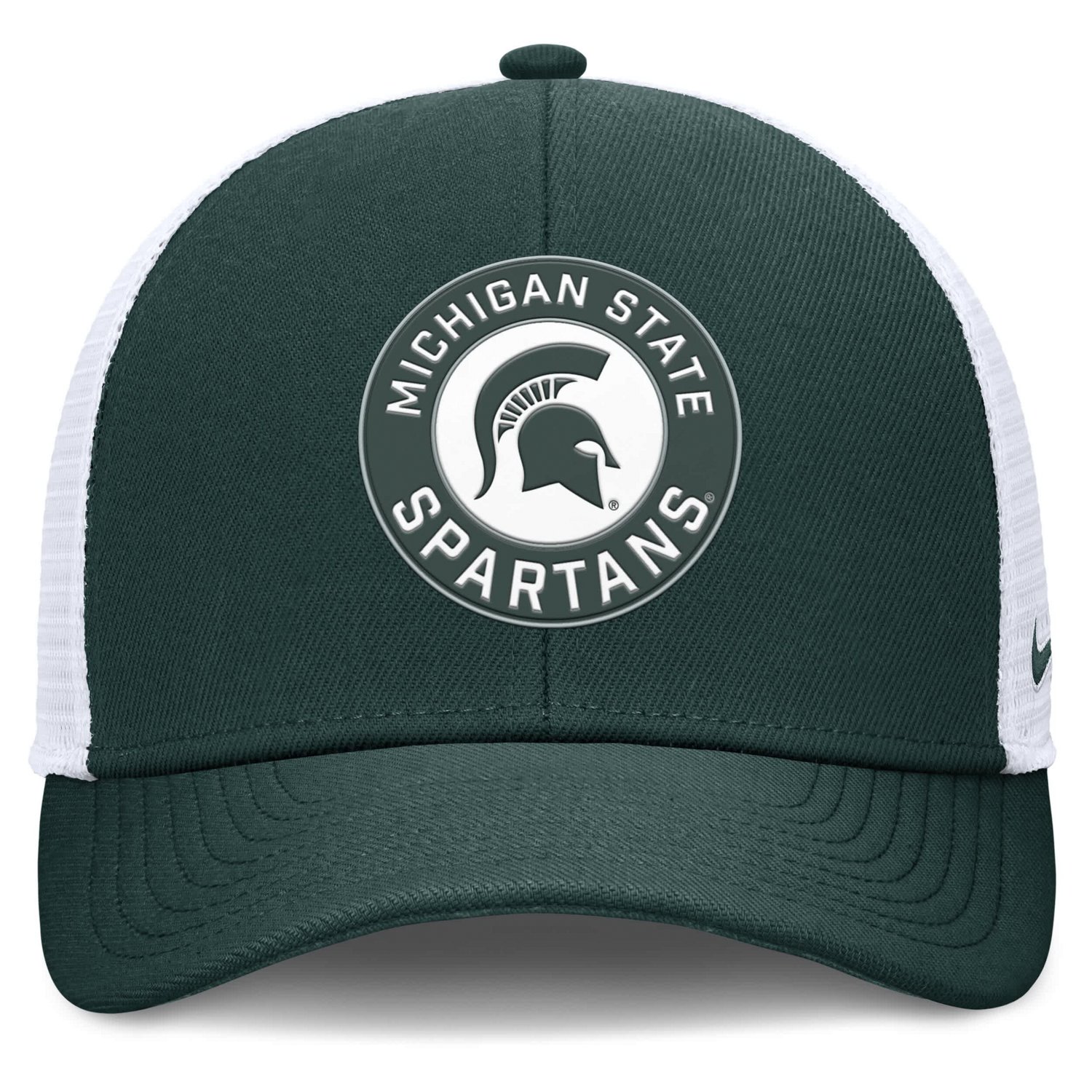 Nike White Michigan State Spartans Rise Primetime Performance Trucker Adjustable Hat - view number 2